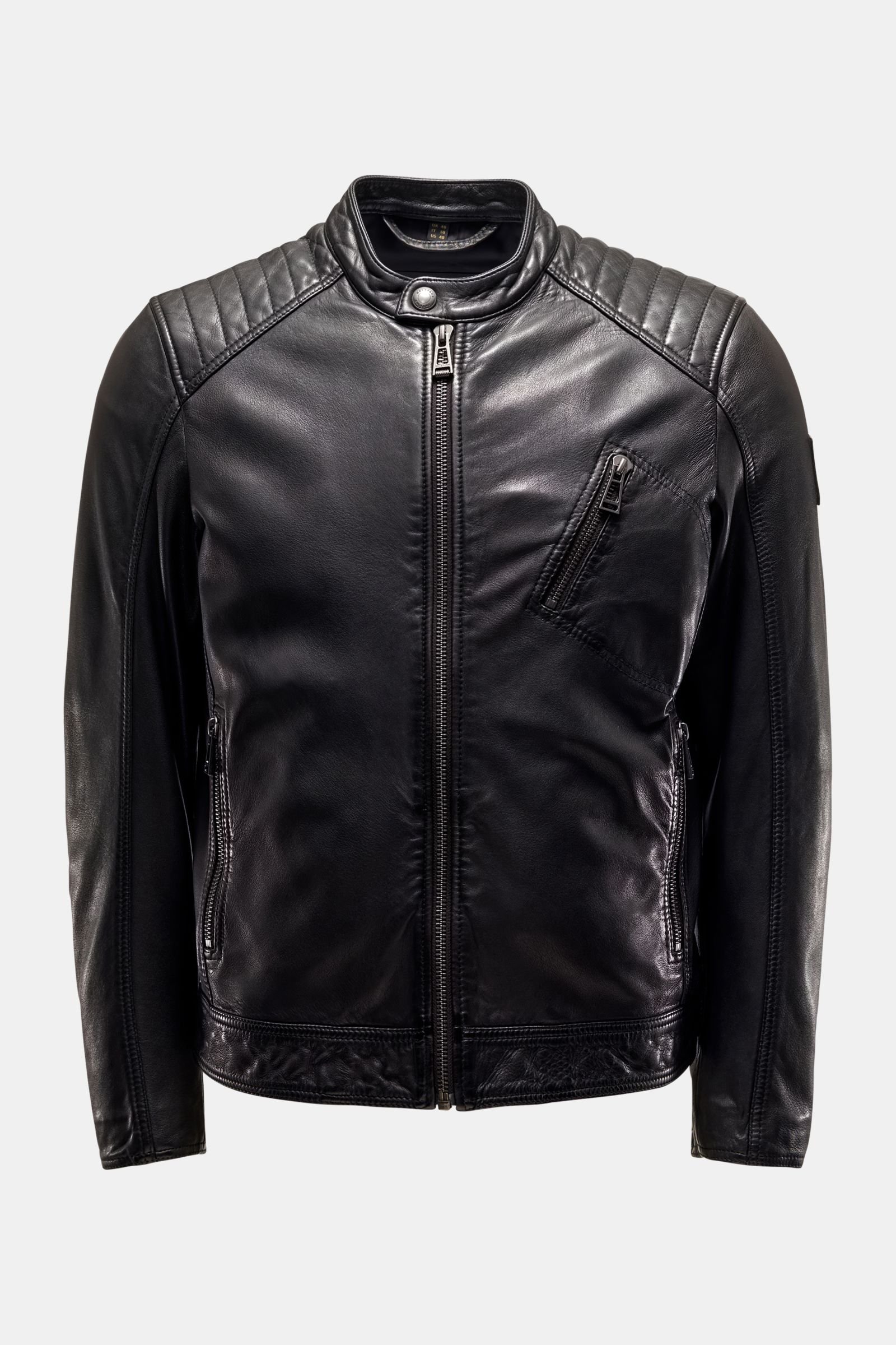 Leather jacket 'V Racer 2.0' black