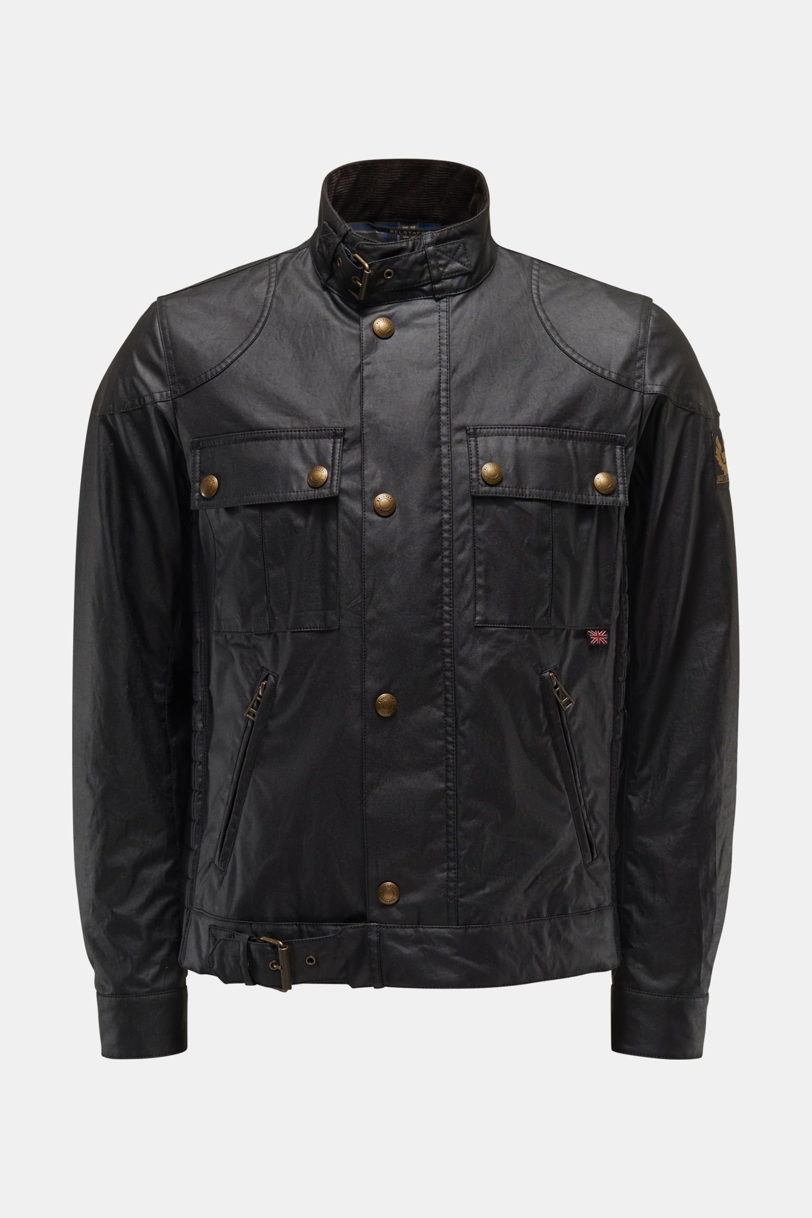 Wax jacket 'Gangster' black