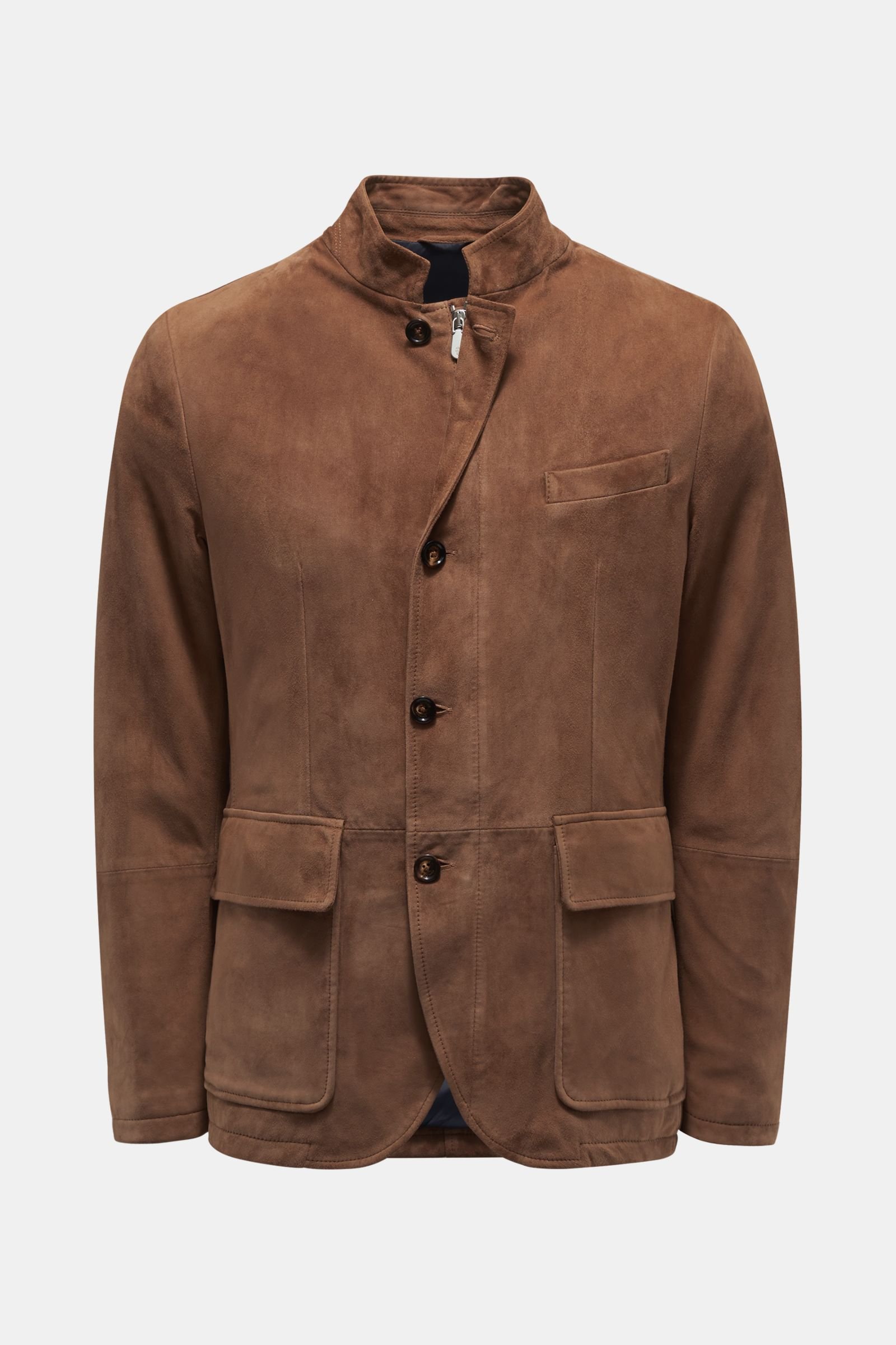 Suede jacket brown