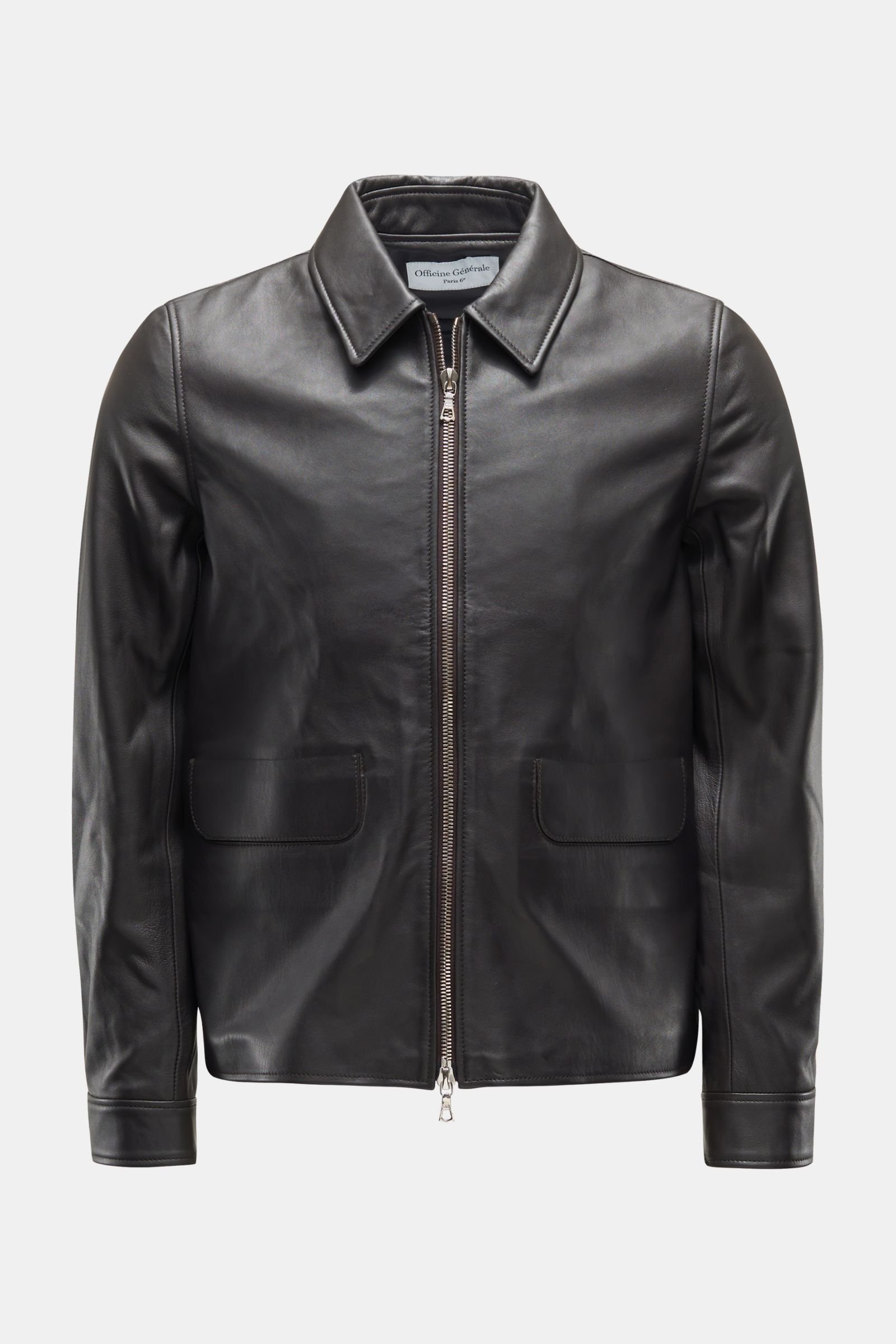 Leather jacket 'Marus' dark brown
