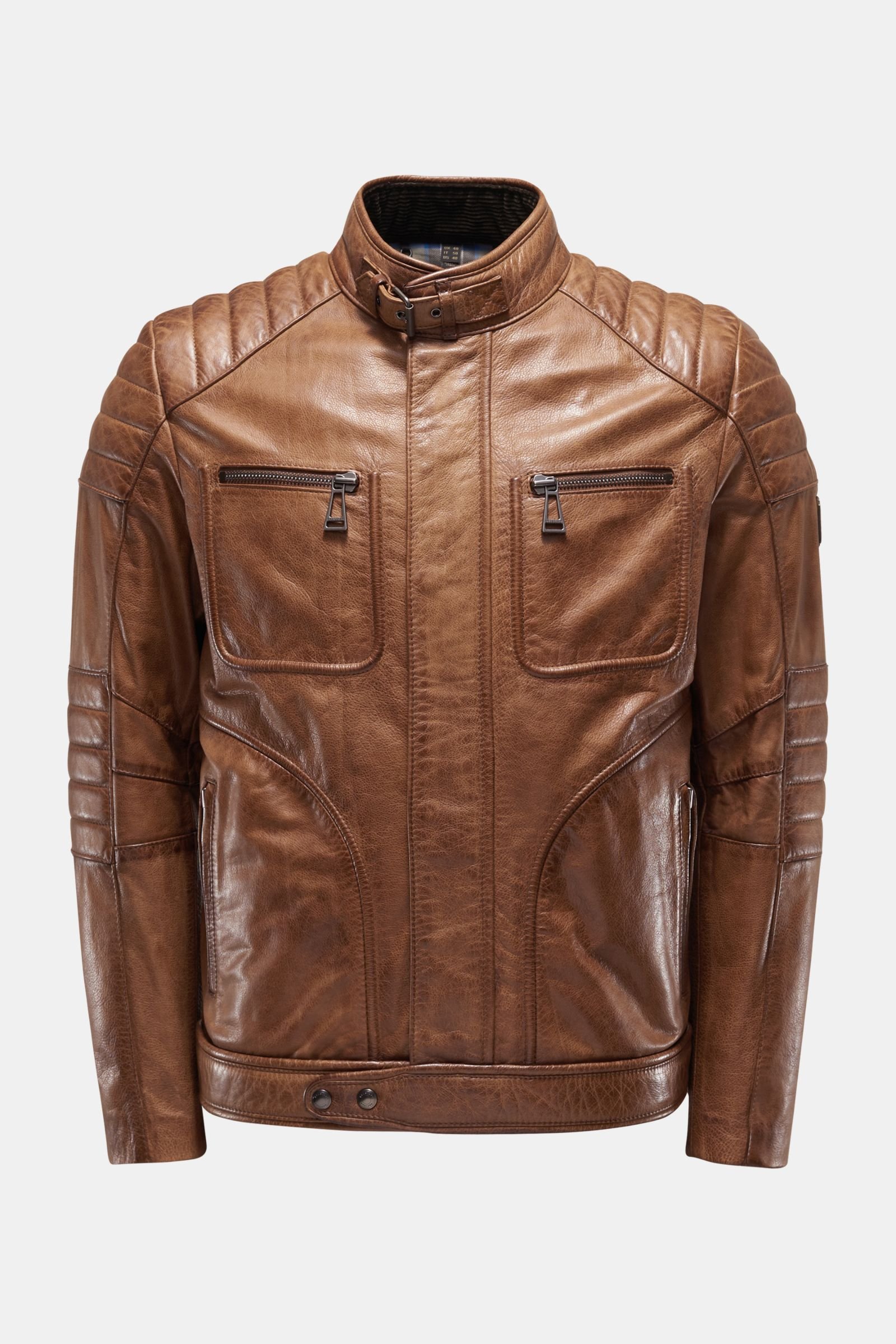 Leather jacket 'Weybridge 2.0' brown