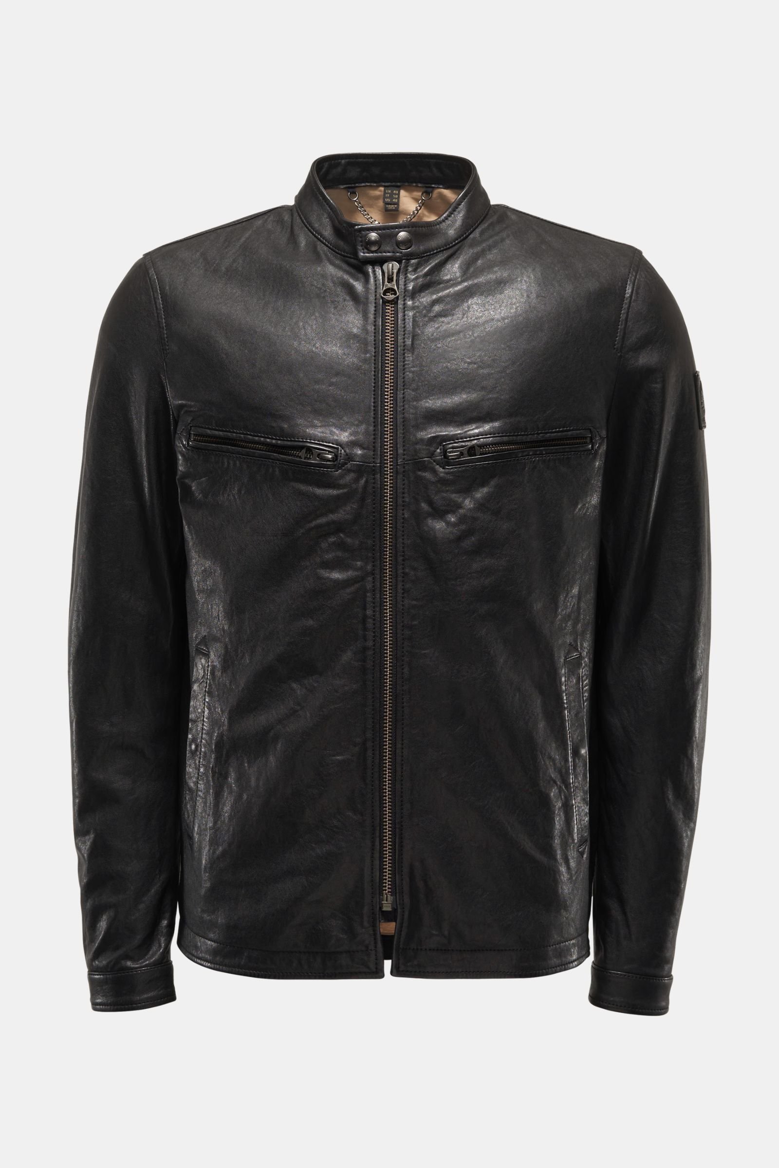 Leather jacket 'Raceway' black