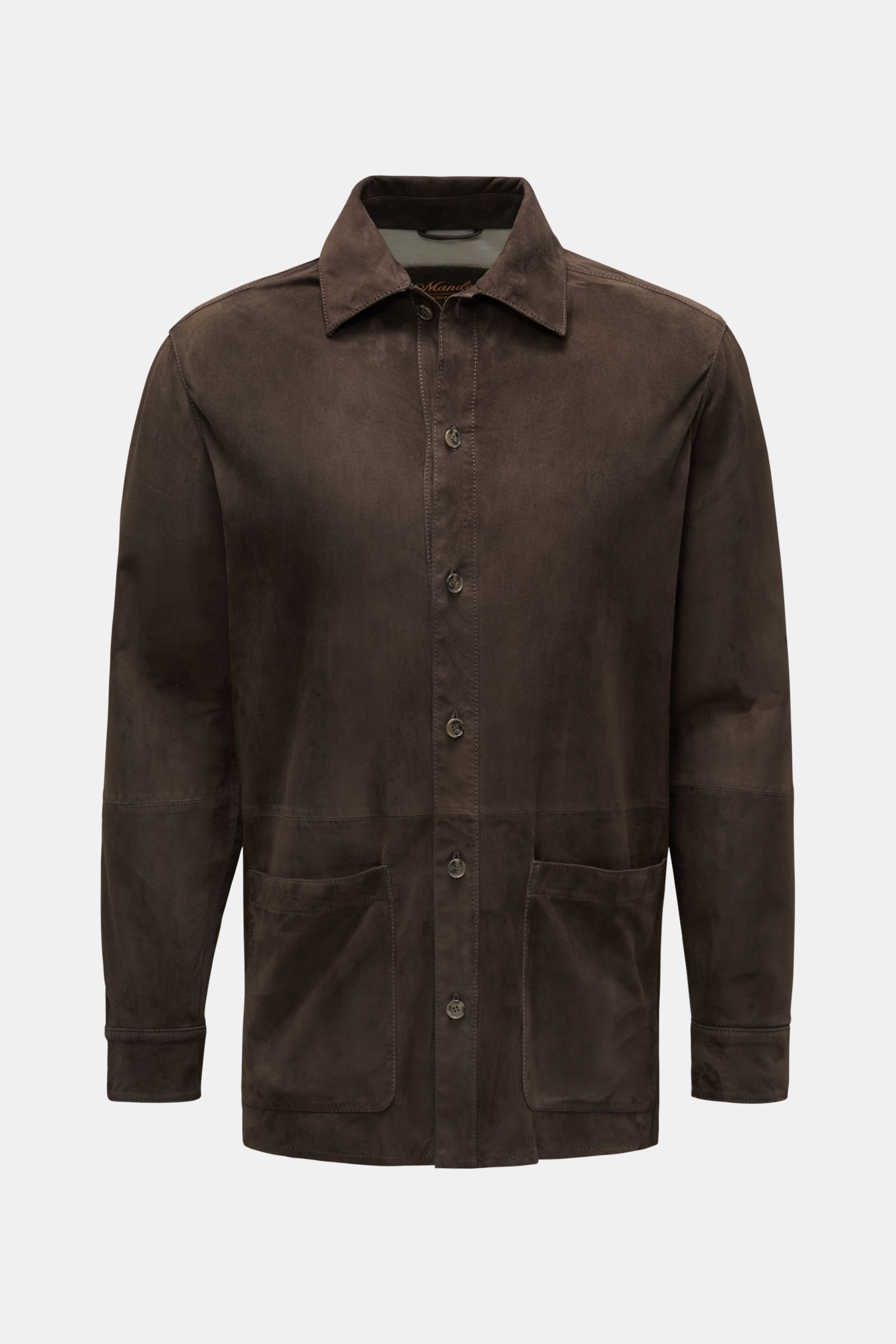 MANDELLI suede jacket dark brown | BRAUN Hamburg