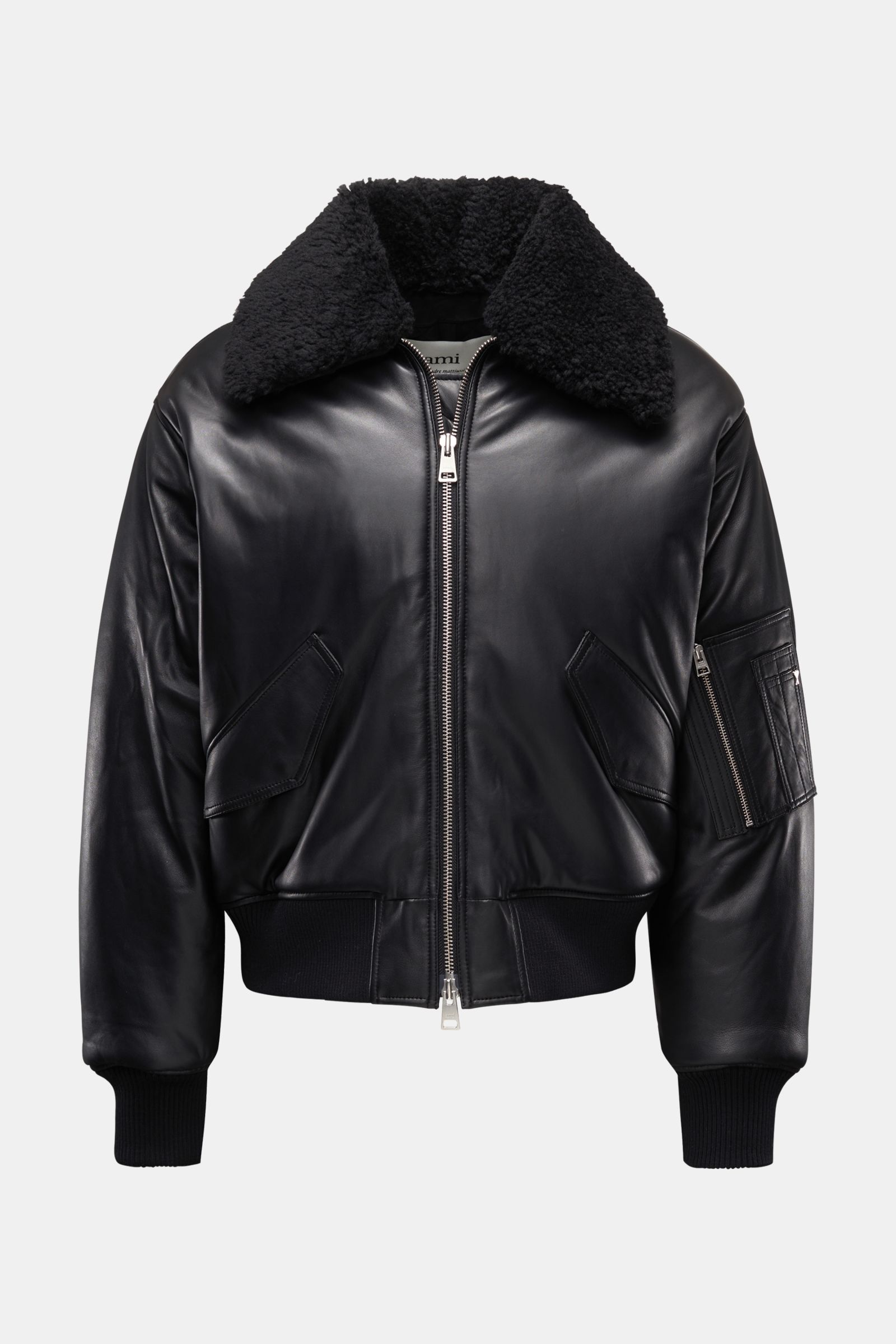 Ami Paris Leather blouson black