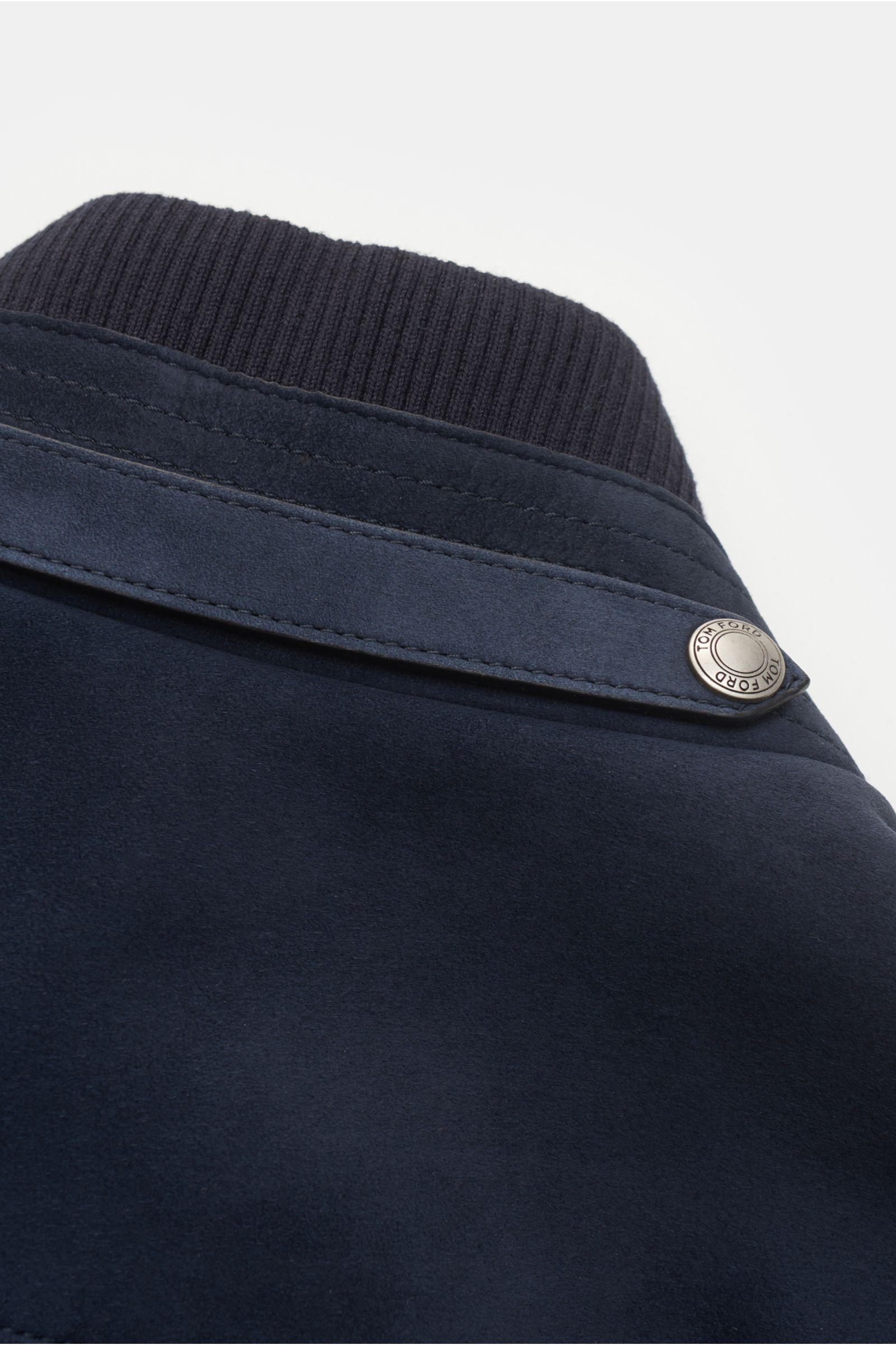 Tom Ford Veloursleder-Blouson navy