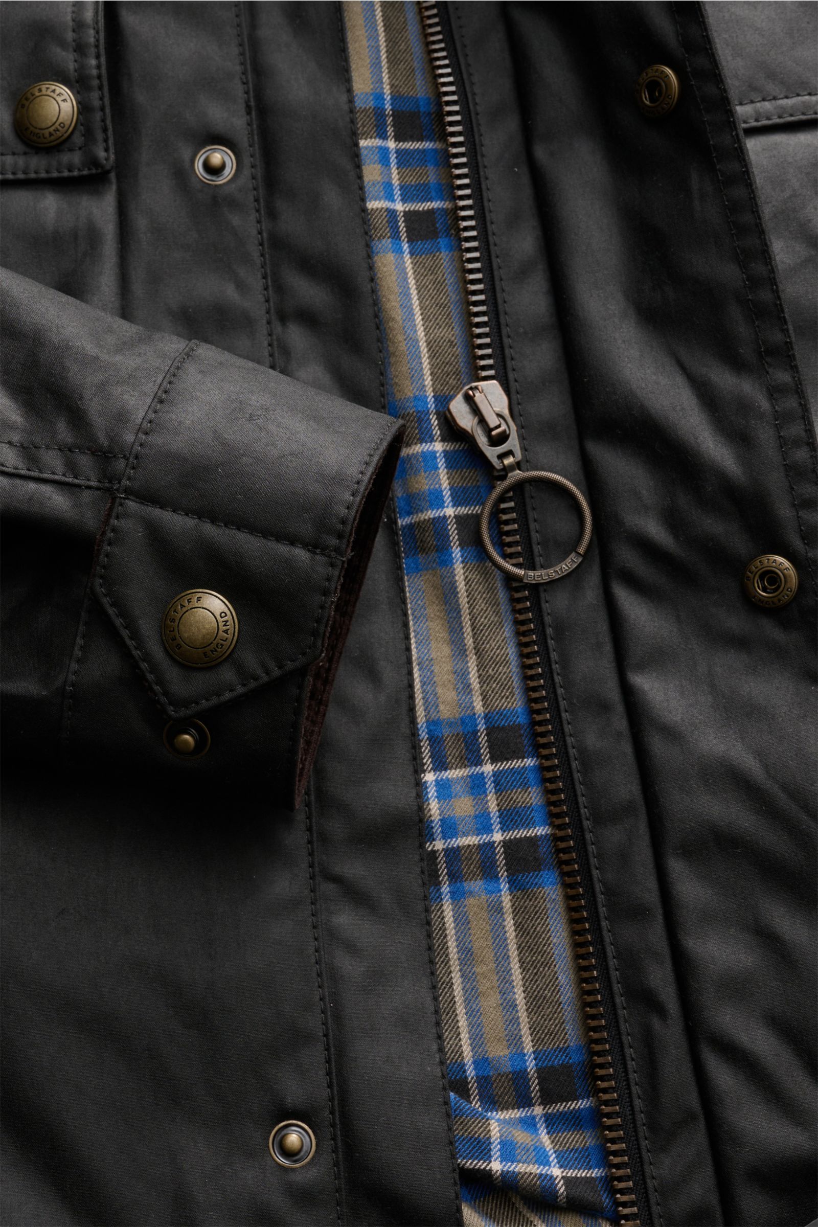 Belstaff Wachsjacke 'Racemaster' schwarz