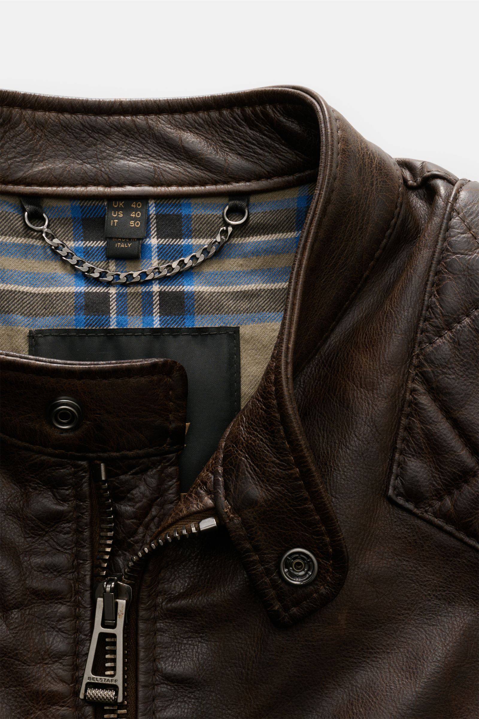 Belstaff Lederjacke 'Outlaw' dunkelbraun