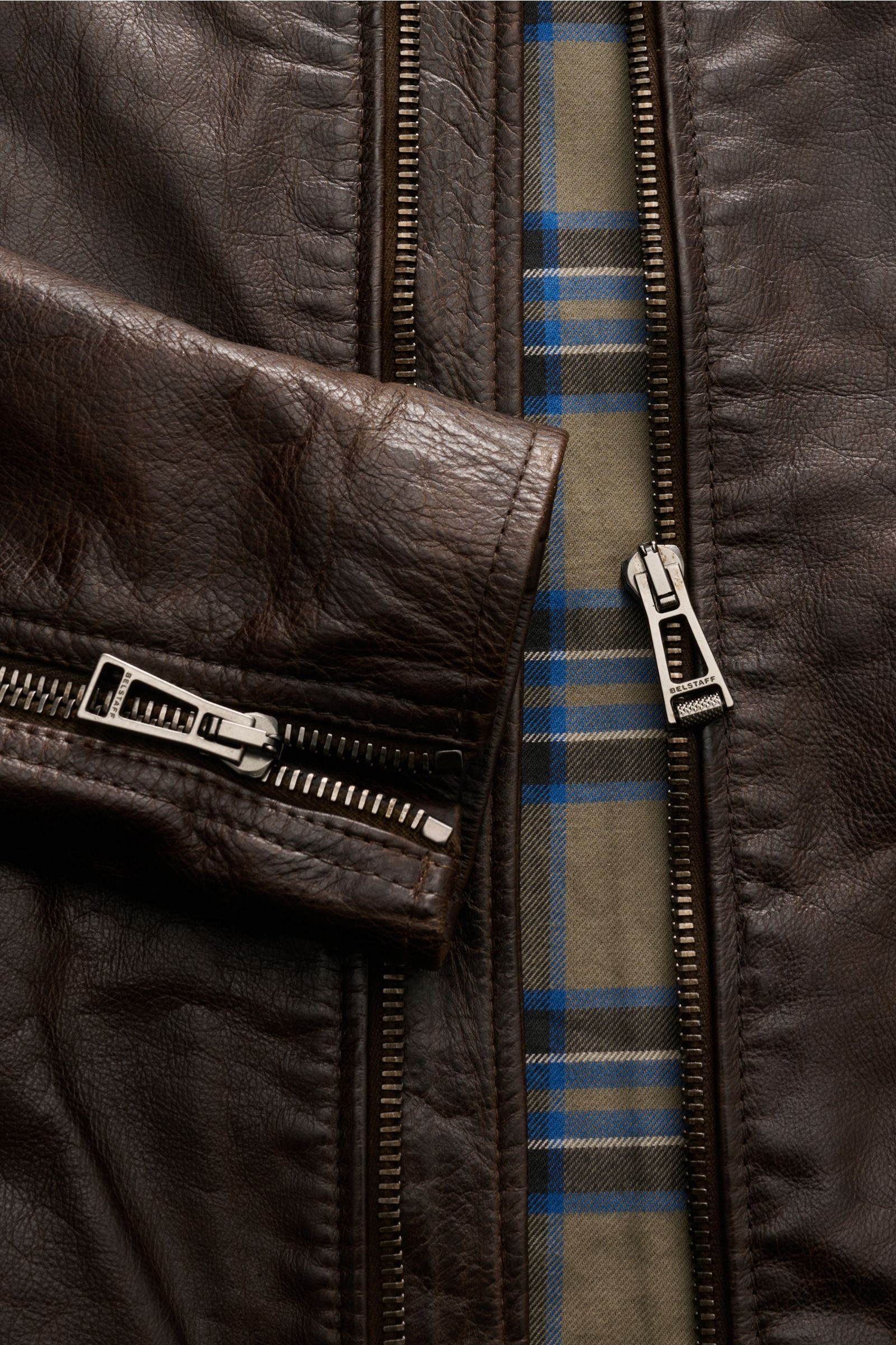 Belstaff Lederjacke 'Outlaw' dunkelbraun