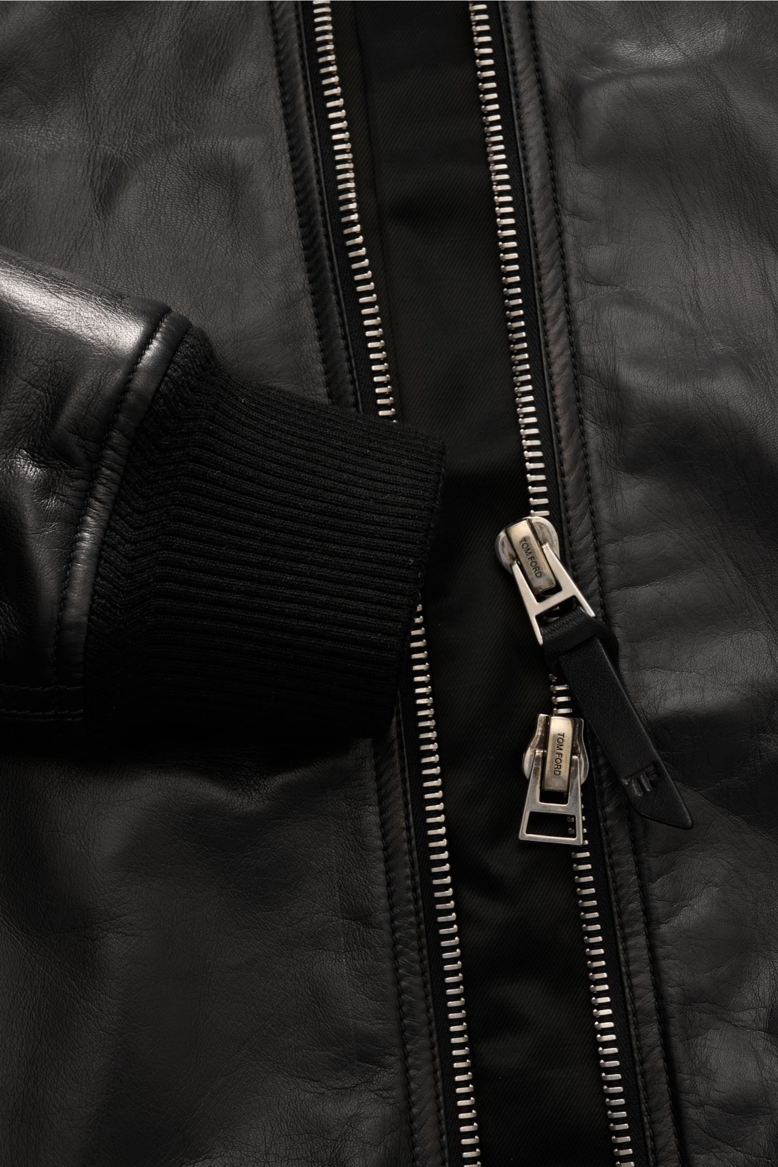 TOM FORD leather blouson black | BRAUN Hamburg