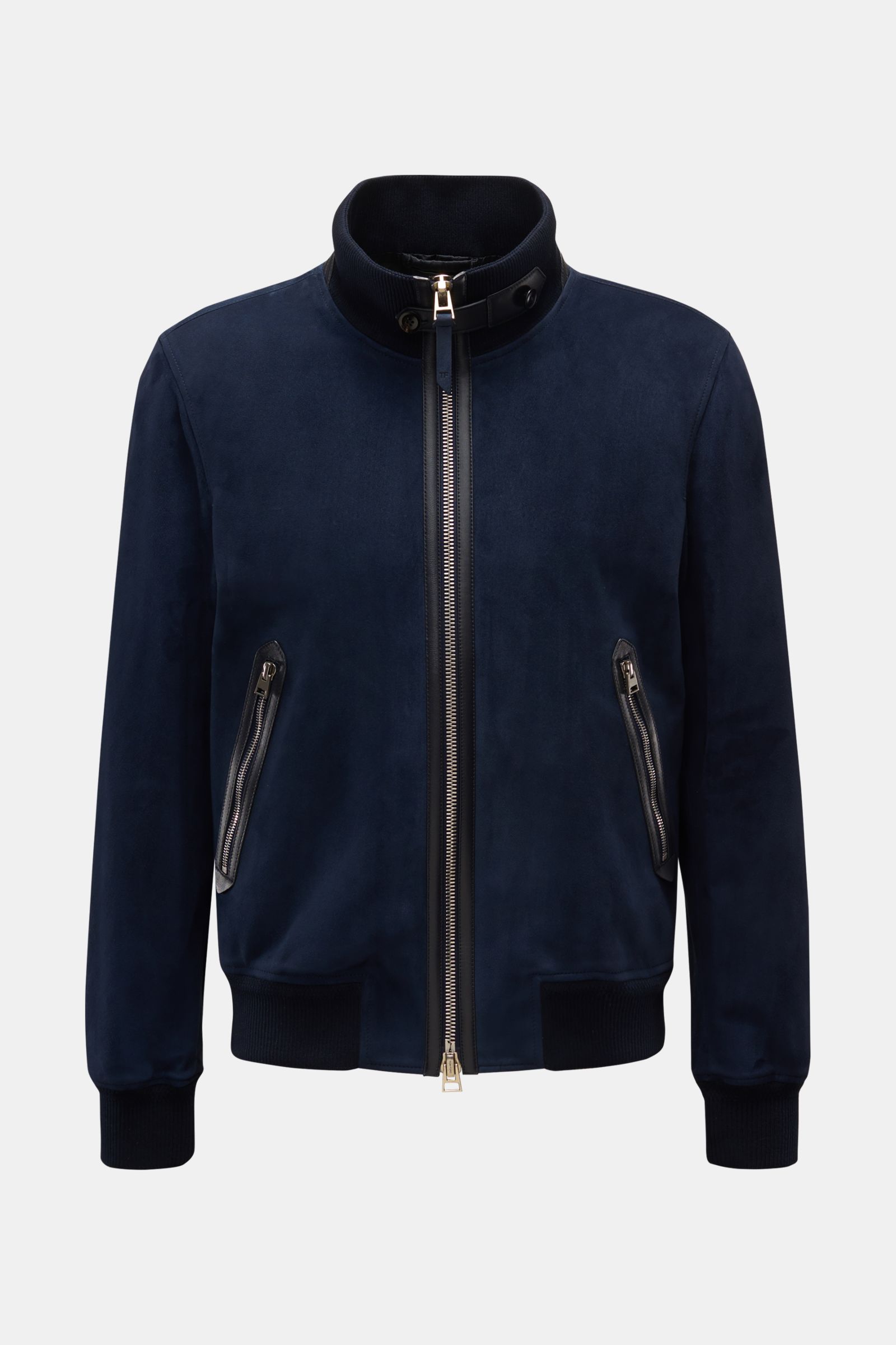Tom Ford Veloursleder-Blouson navy