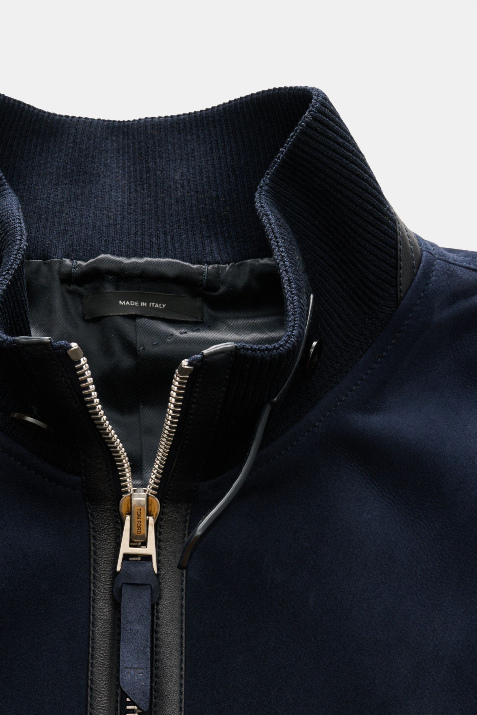 Tom Ford Veloursleder-Blouson navy