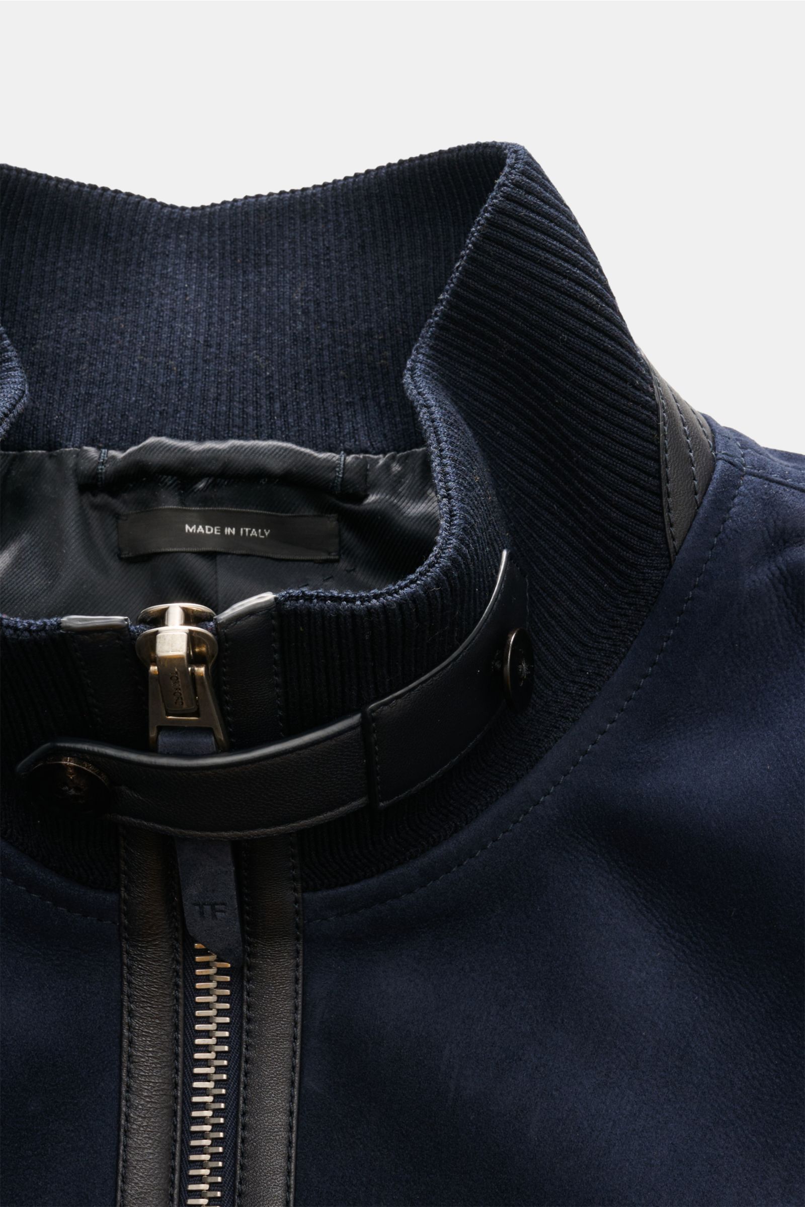 Tom Ford Veloursleder-Blouson navy