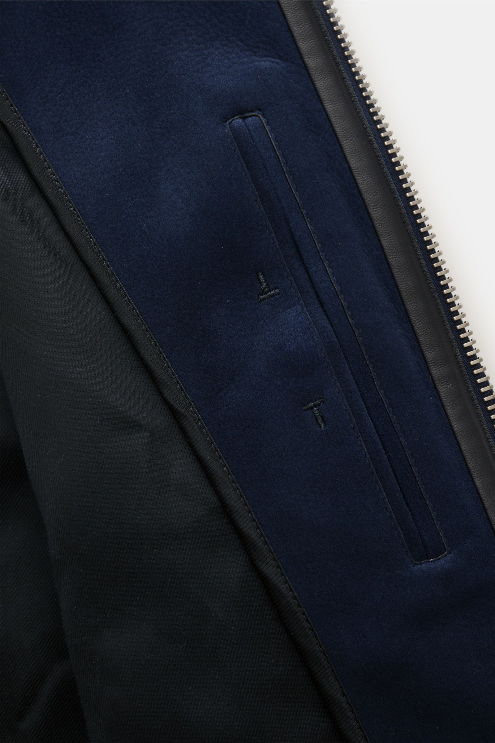 Tom Ford Veloursleder-Blouson navy