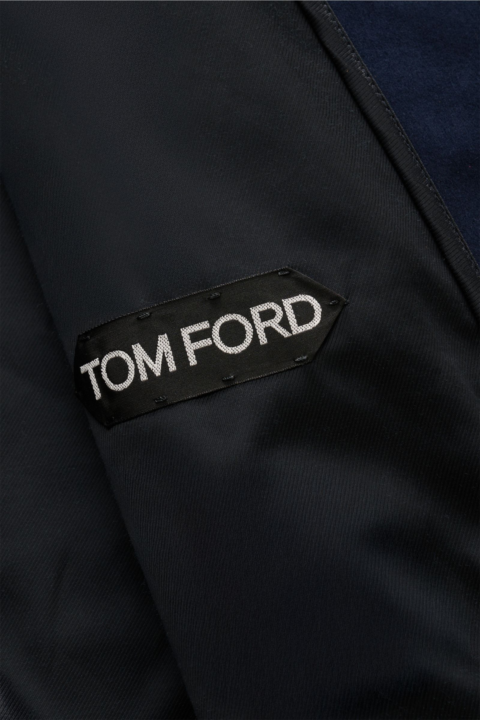 Tom Ford Veloursleder-Blouson navy