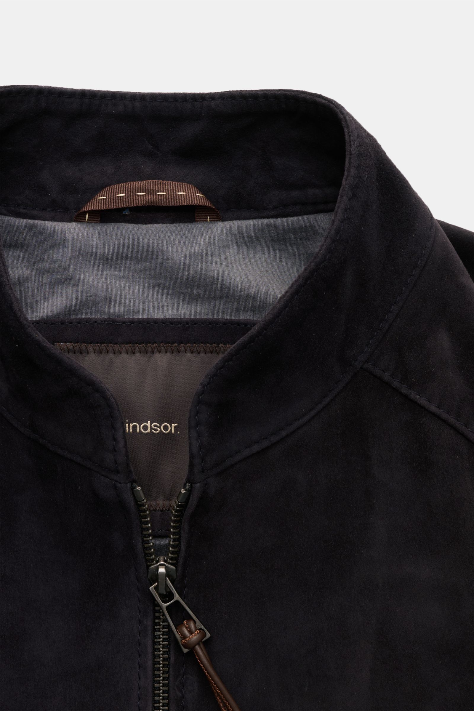 Windsor Veloursleder Blouson 'Borello' navy