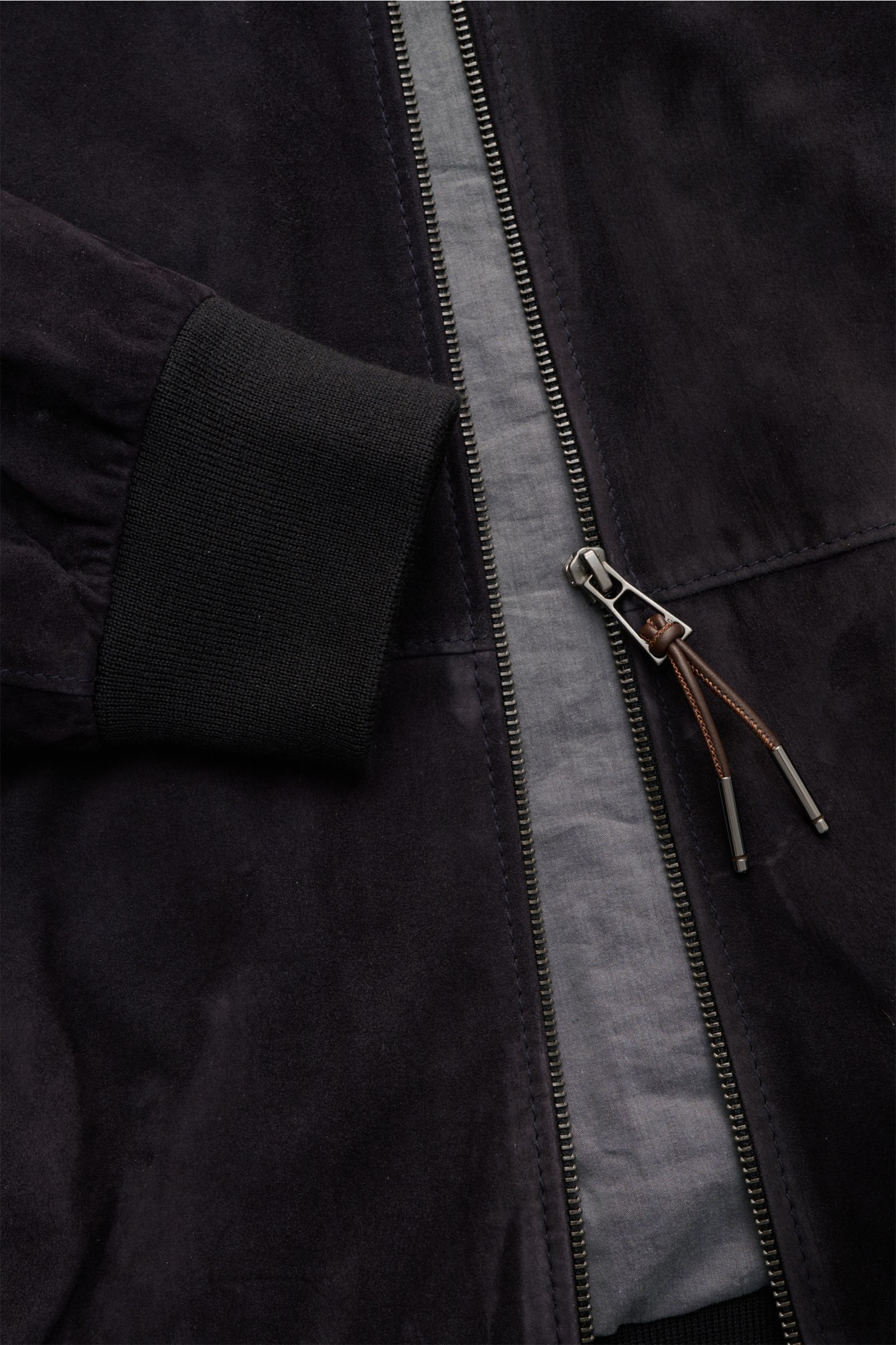 Windsor Veloursleder Blouson 'Borello' navy