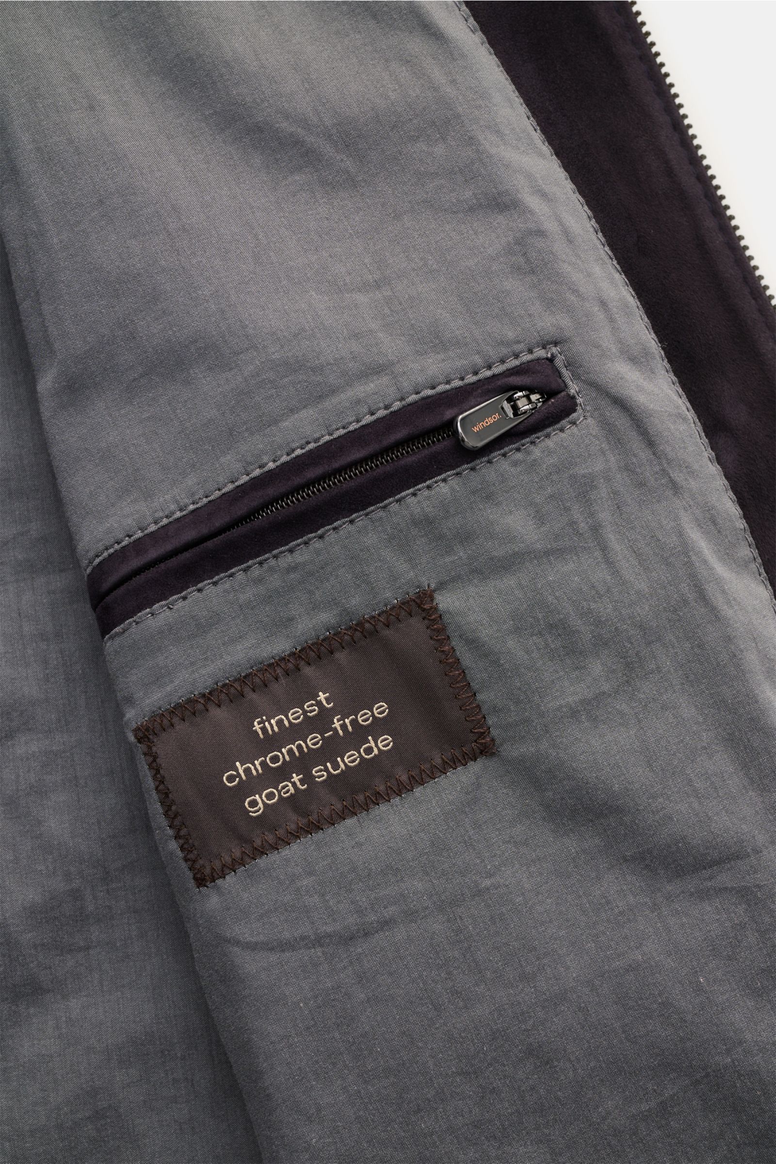 Windsor Veloursleder Blouson 'Borello' navy