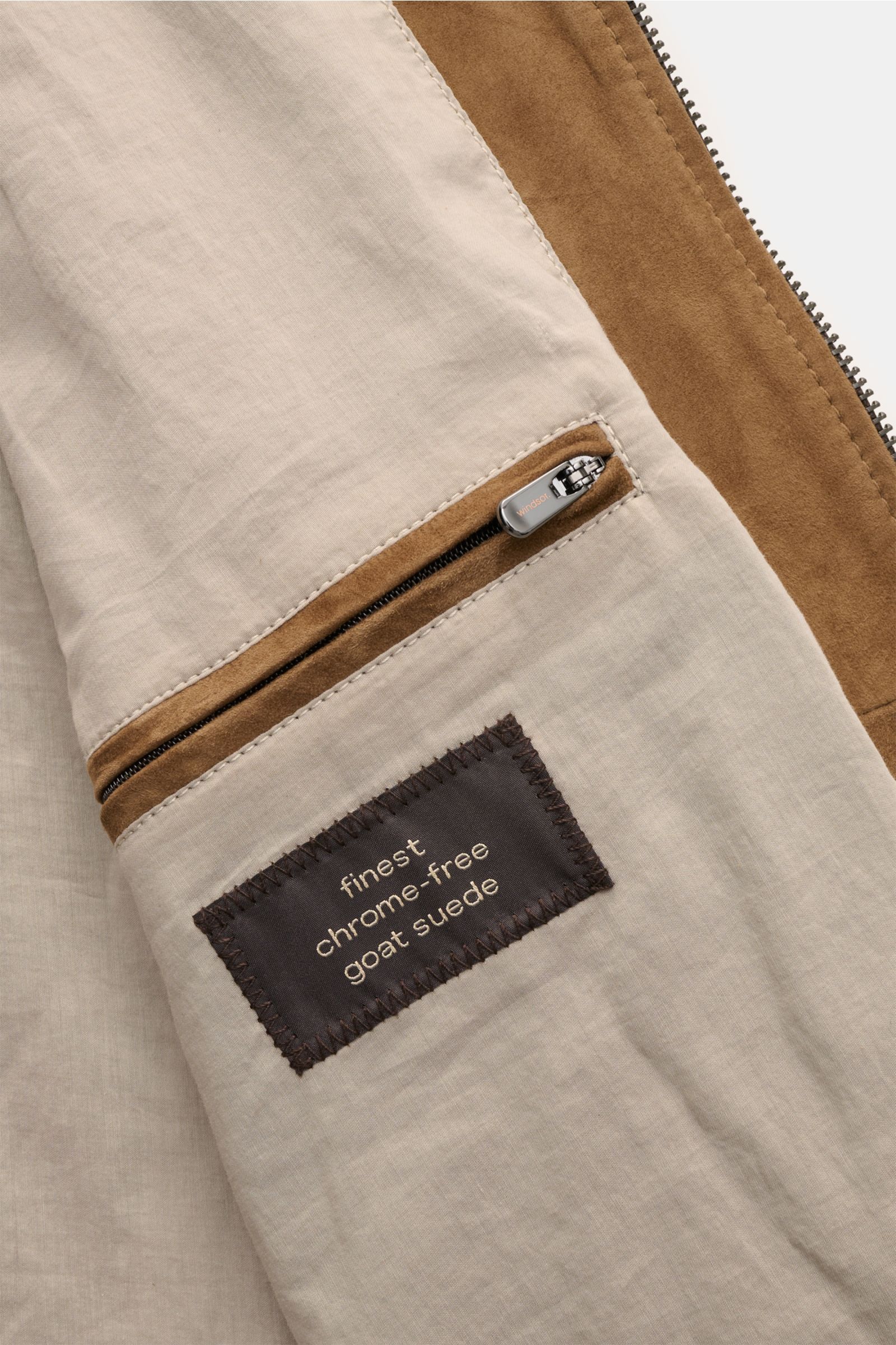 Windsor Veloursleder Blouson 'Borello' braun