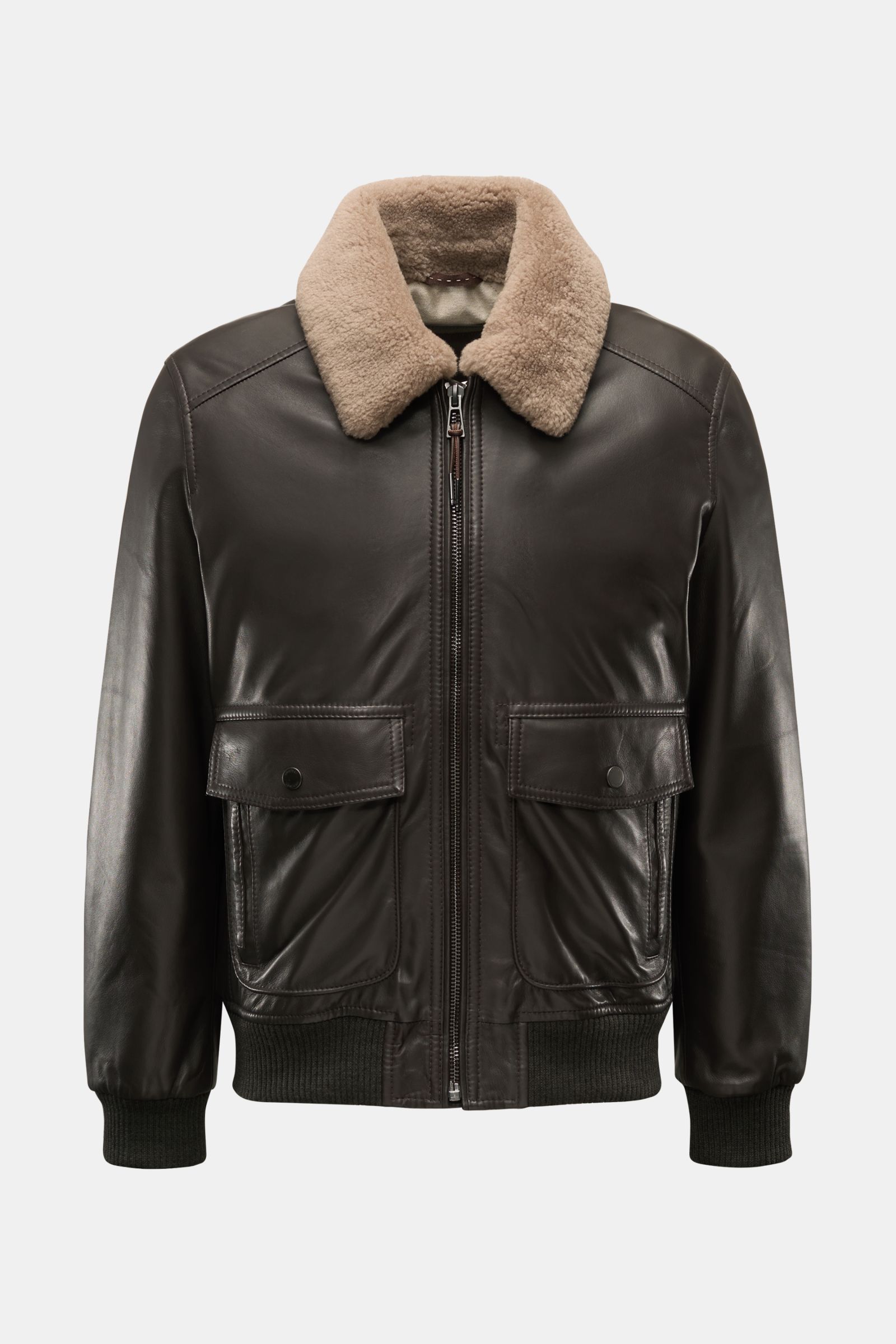 Windsor Lederblouson 'Arturo' dunkelbraun