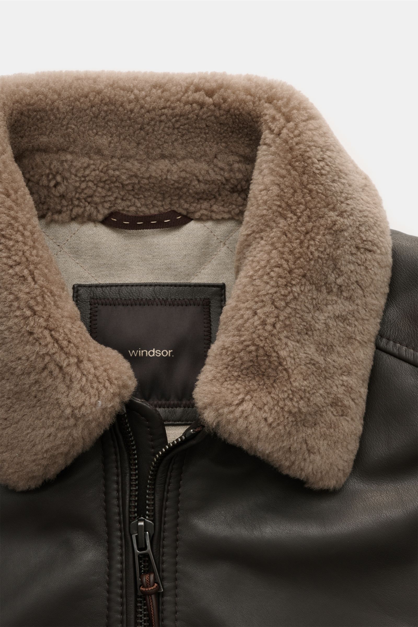 Windsor Lederblouson 'Arturo' dunkelbraun