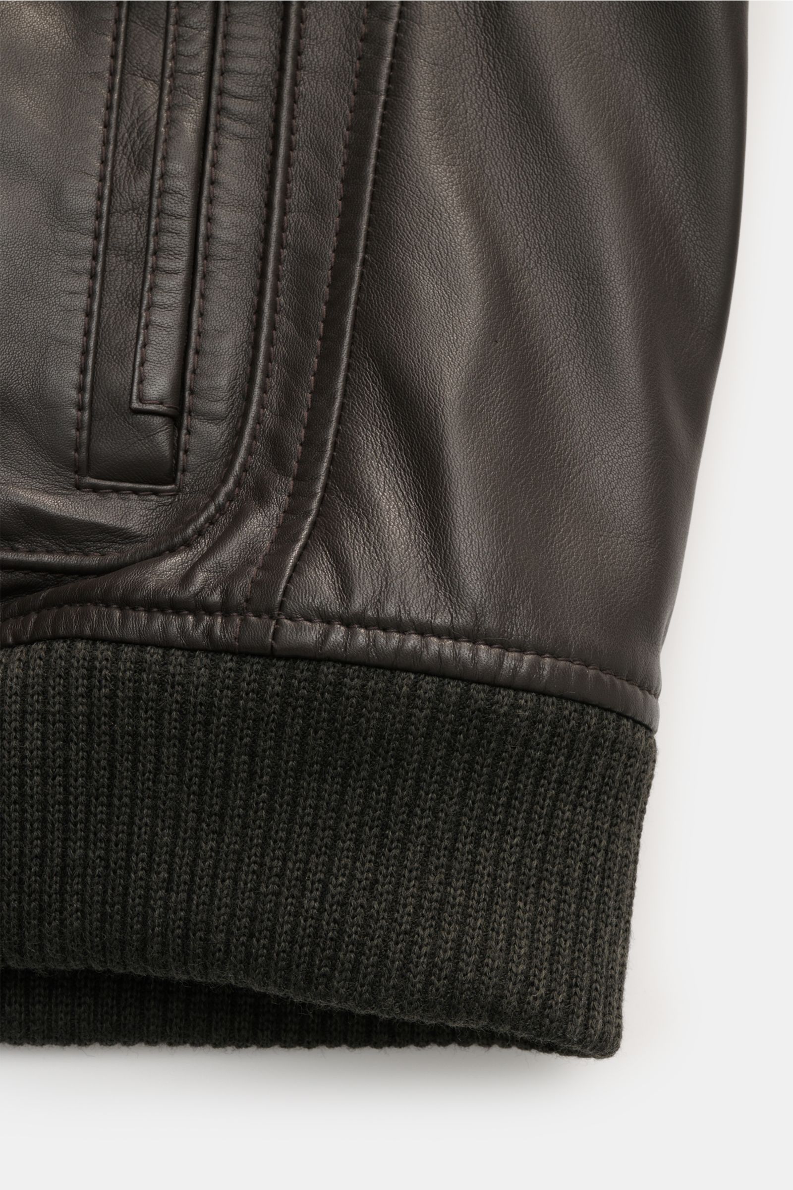 Windsor Lederblouson 'Arturo' dunkelbraun