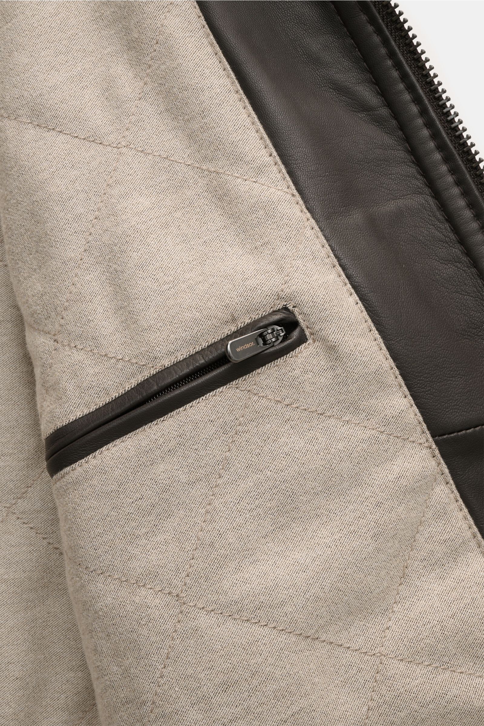 Windsor Lederblouson 'Arturo' dunkelbraun