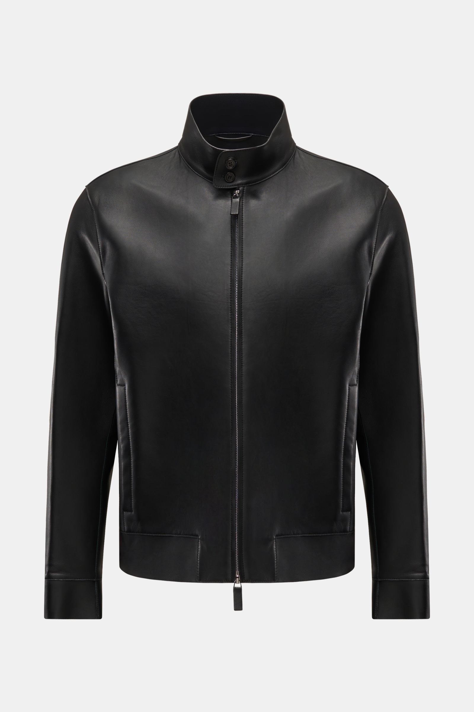 Emporio Armani Lederjacke schwarz