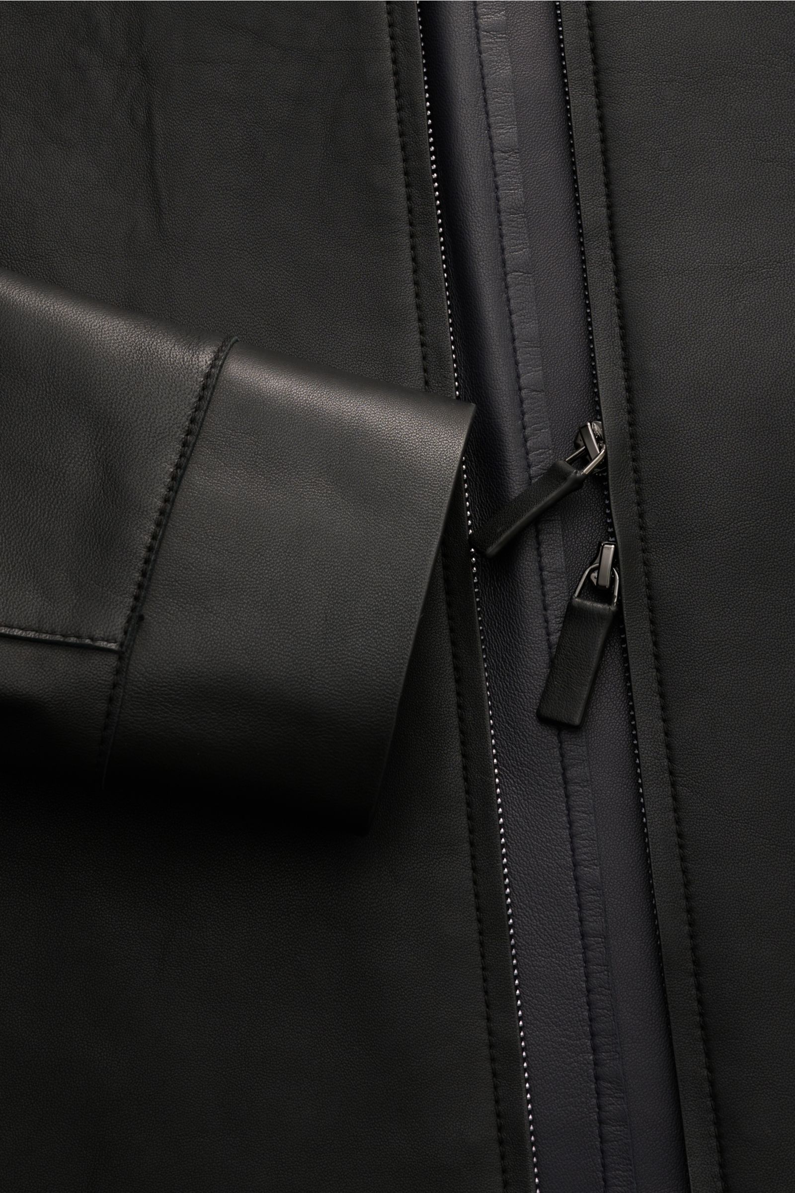 Emporio Armani Lederjacke schwarz