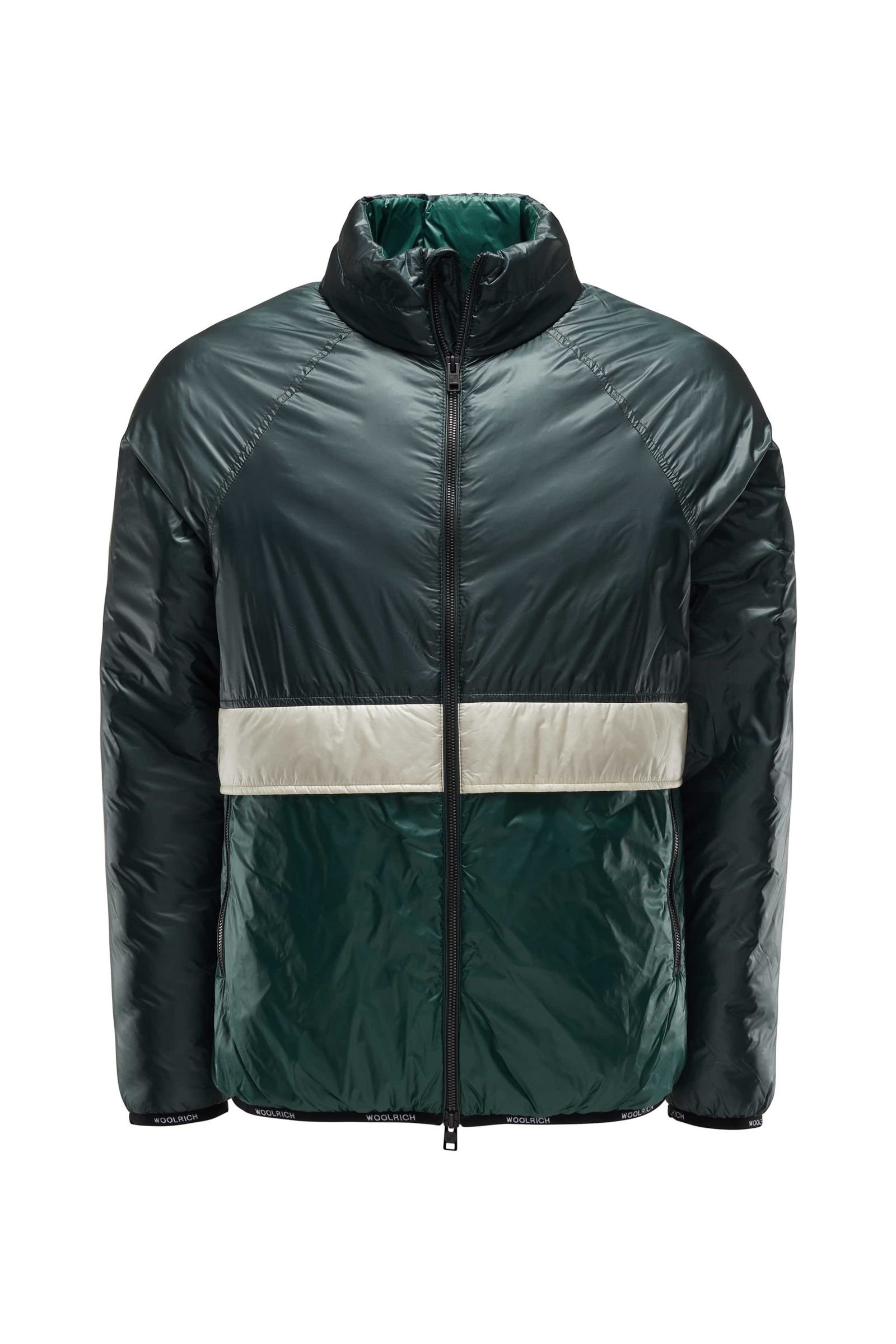 Jacket 'Pack-it Jacket' dark green/off-white