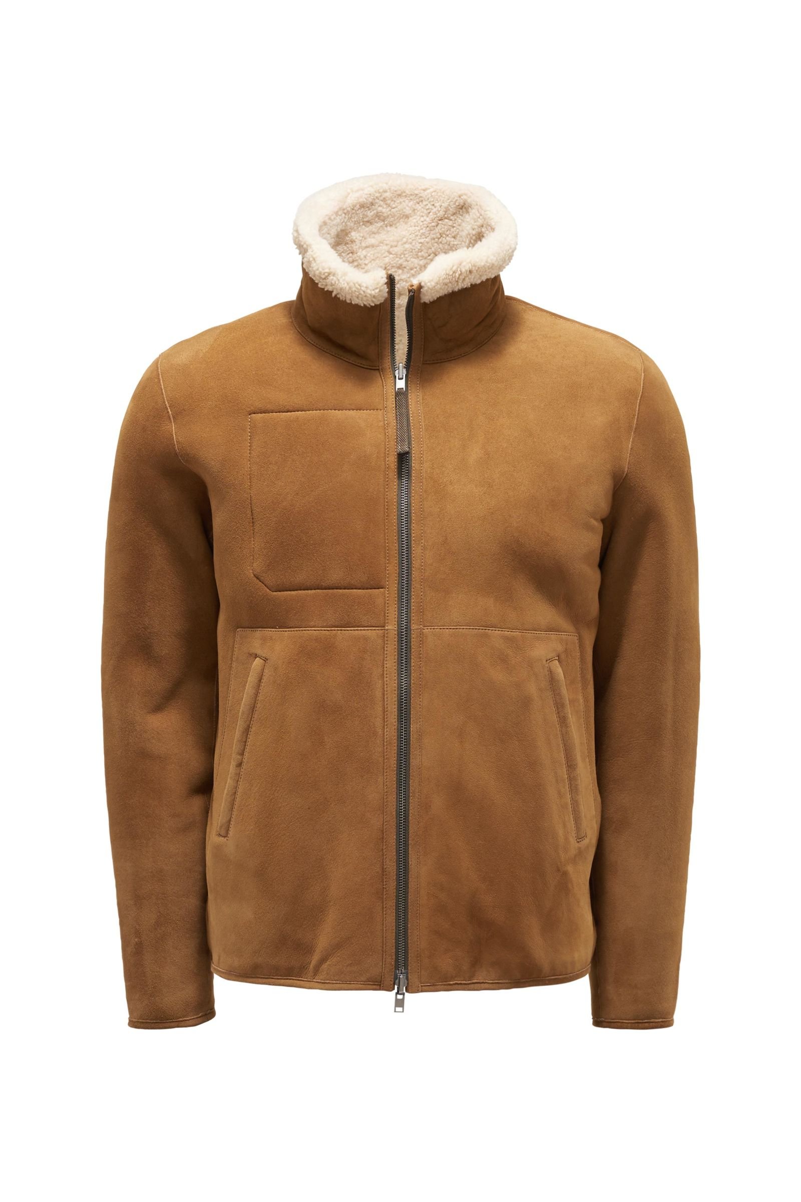 CLOSED reversible shearling jacket light brown/beige | BRAUN Hamburg