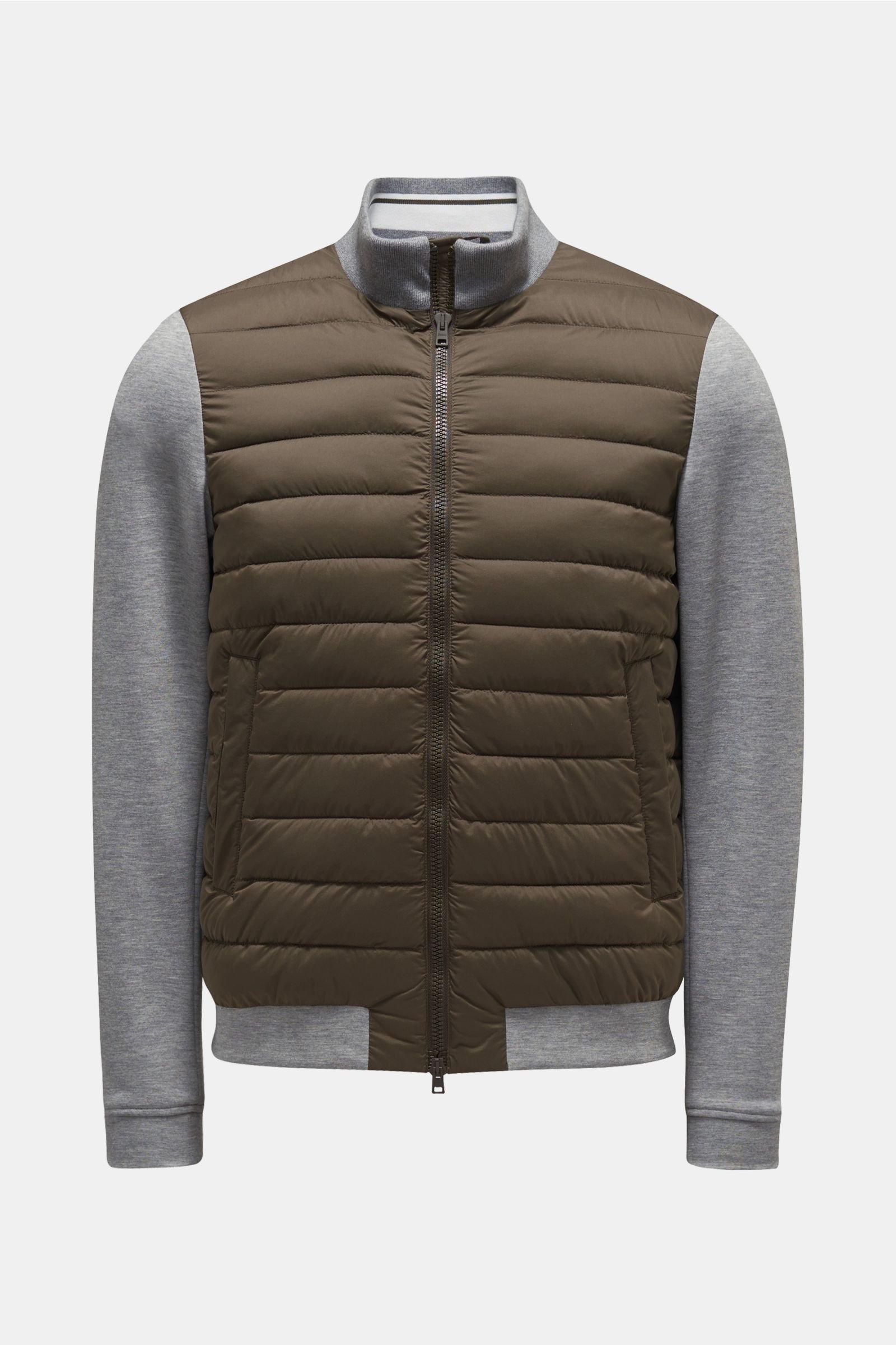 Quilted blouson olive