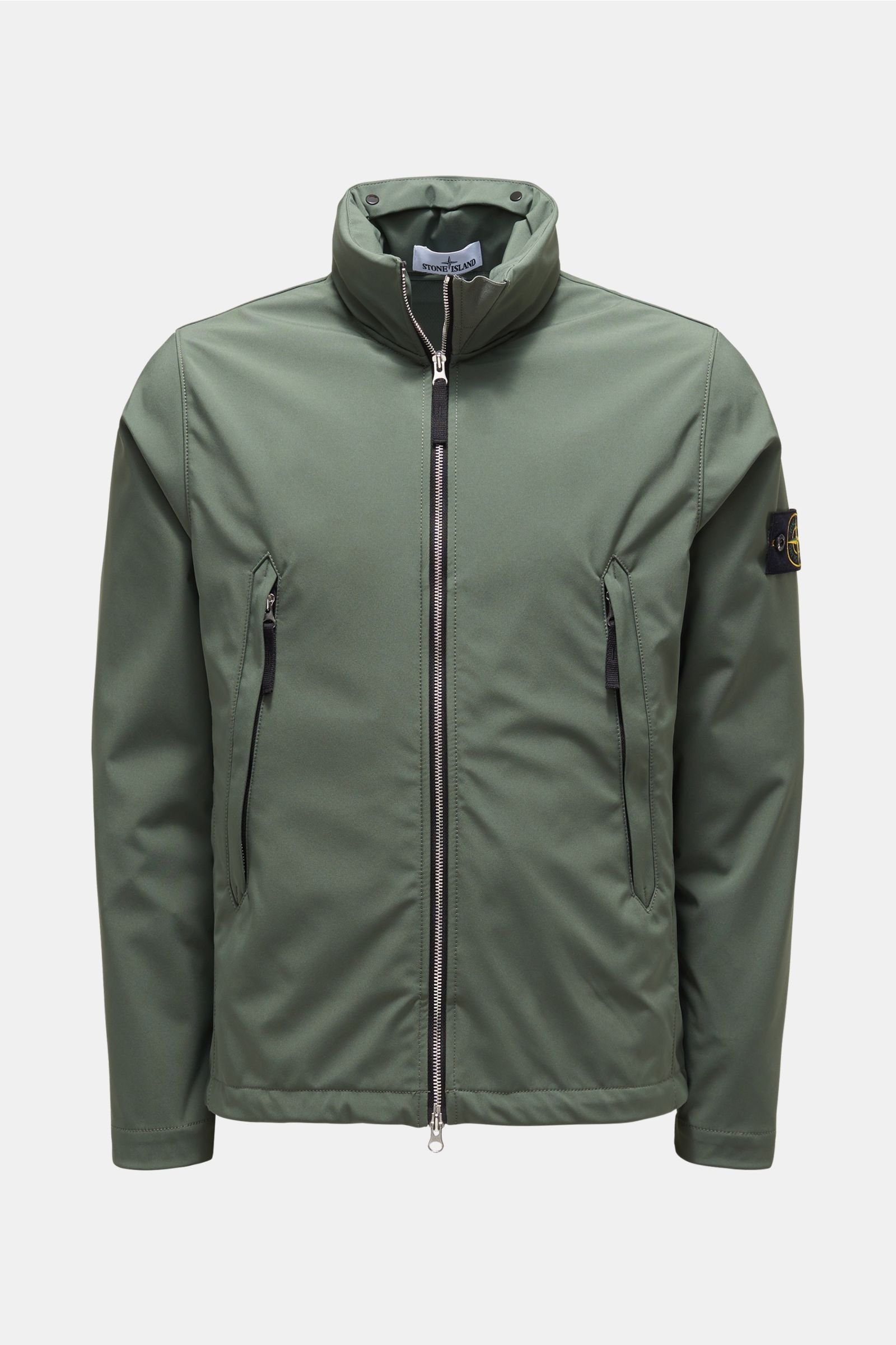 Softshell jacket 'Light Soft Shell-R' grey-green