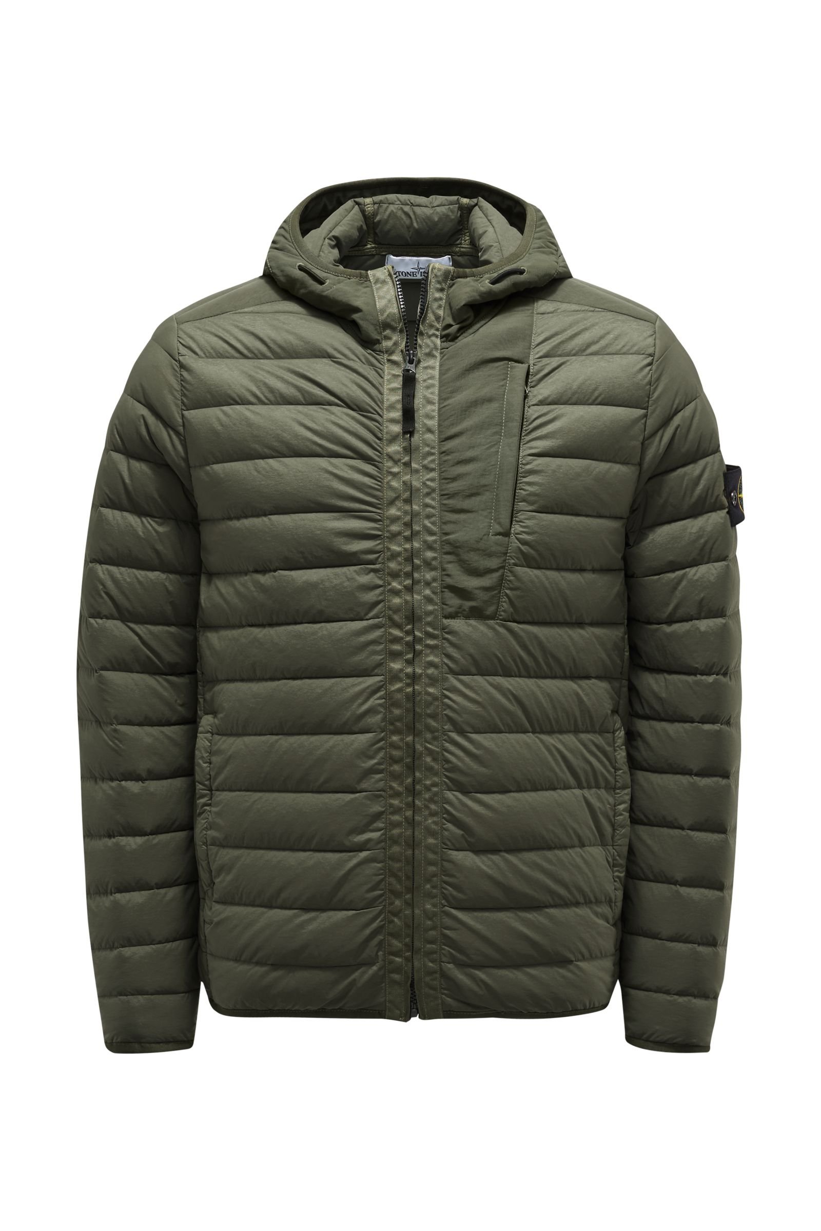 Down jacket 'Loom Woven Down Chambers Stretch Nylon-TC' olive