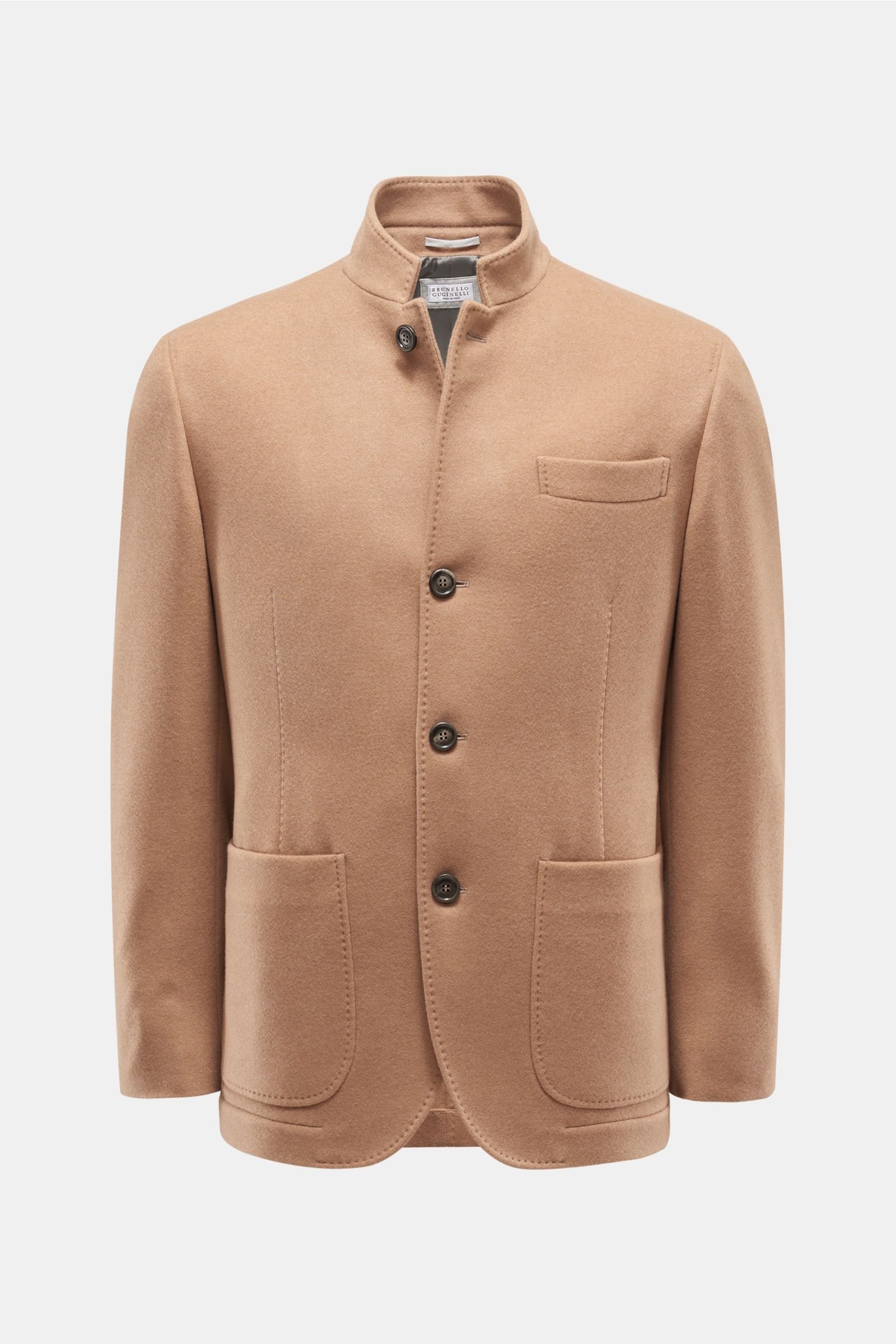 Cashmere jacket light brown