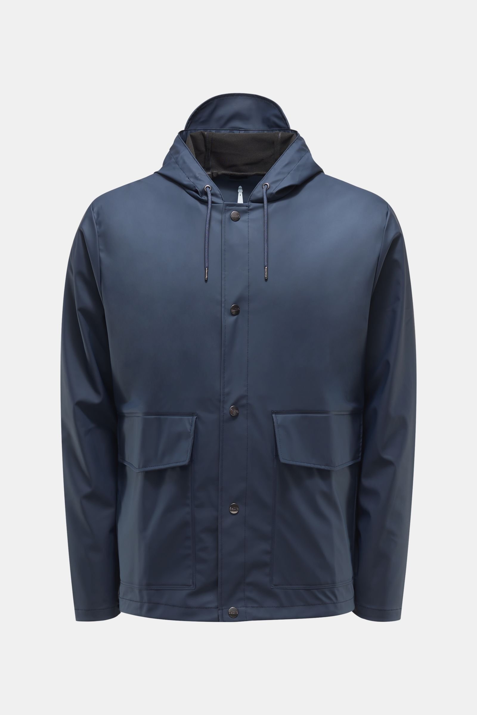 Rain jacket 'Short Hooded Coat' navy