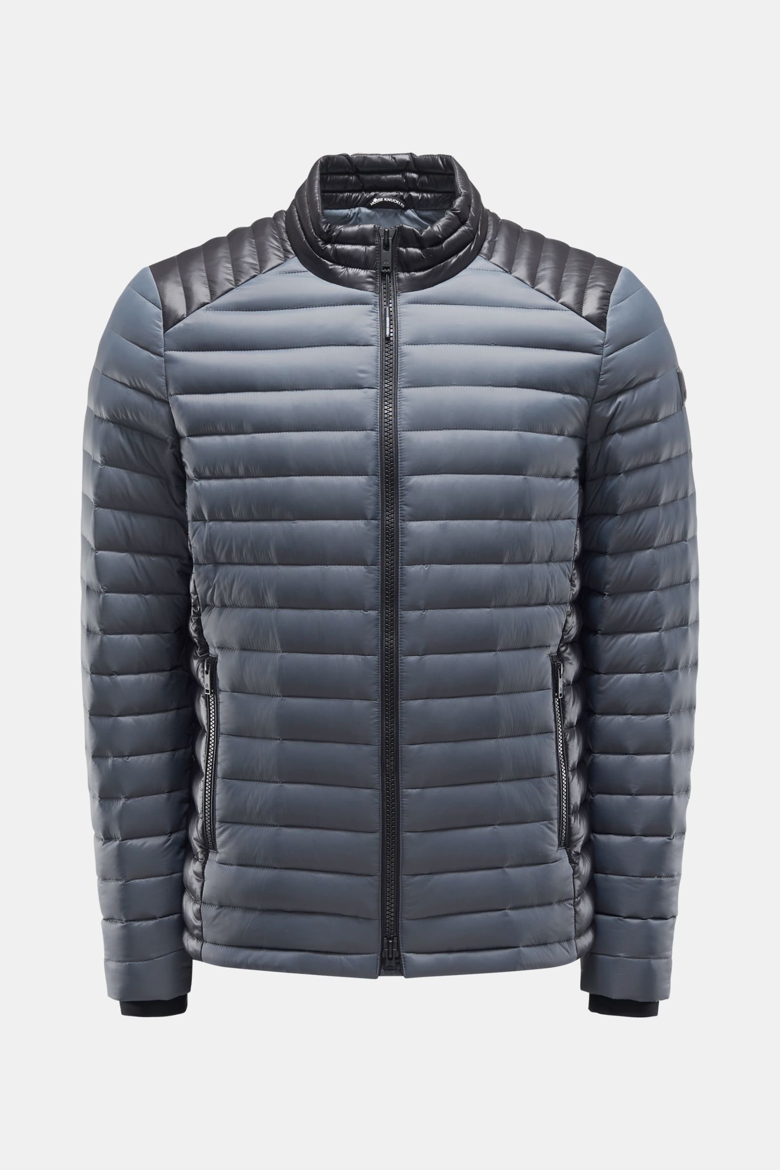 Down jacket 'Alkaline' grey-blue/black
