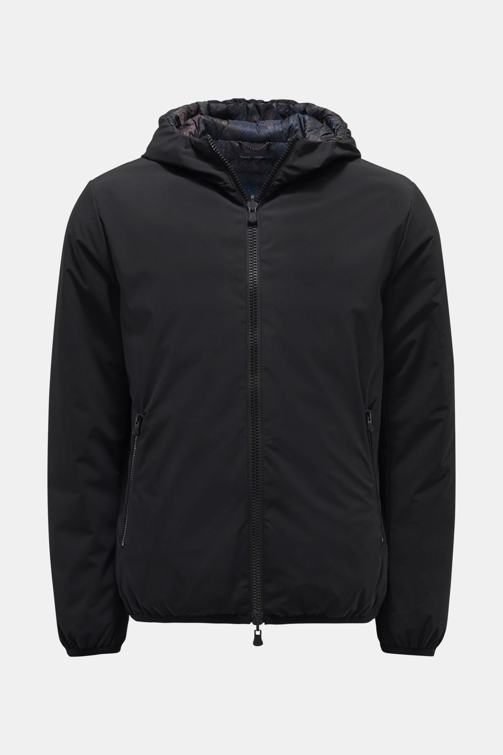 Reversible jacket 'Toshiro' black/navy patterned