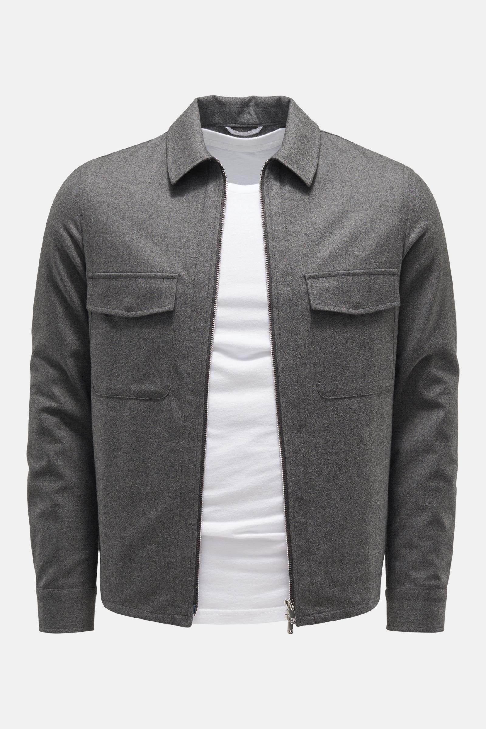 Cashmere overshirt 'Urus' dark grey 