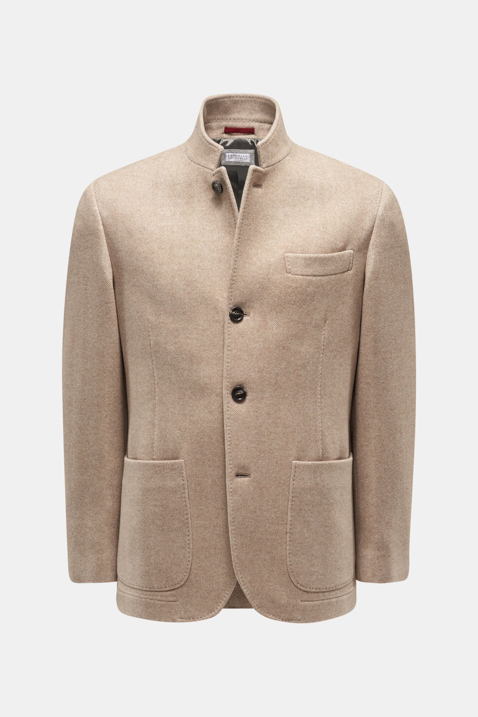 BRUNELLO CUCINELLI jacket light brown/beige patterned | BRAUN Hamburg