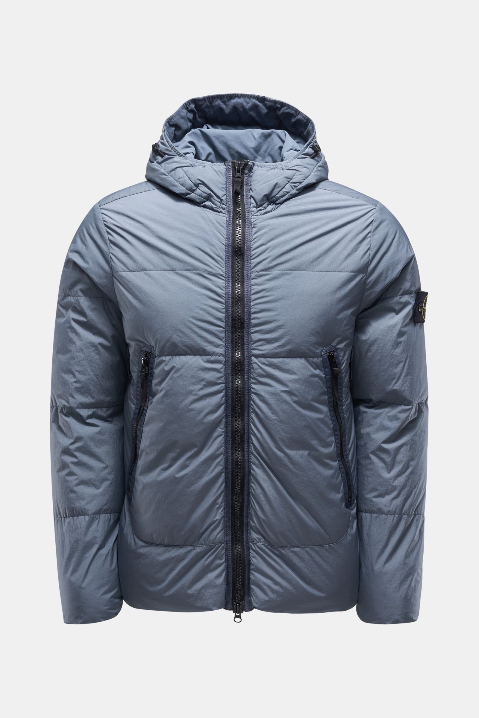 Down jacket 'Garment Dyed Crinkle Reps NY Down' grey-blue