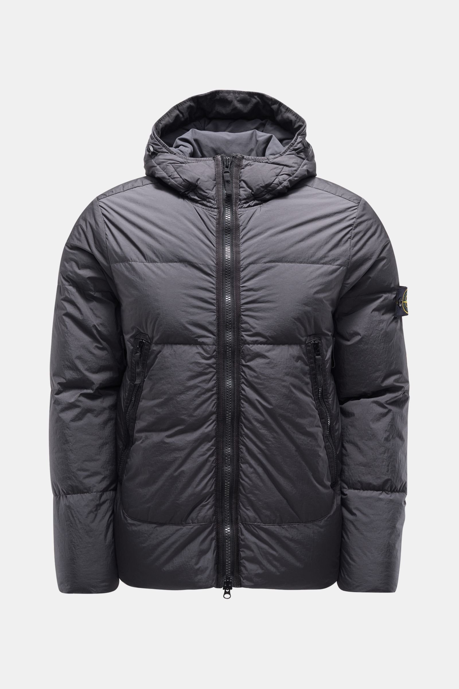 Down jacket 'Garment Dyed Crinkle Reps NY Down' anthracite