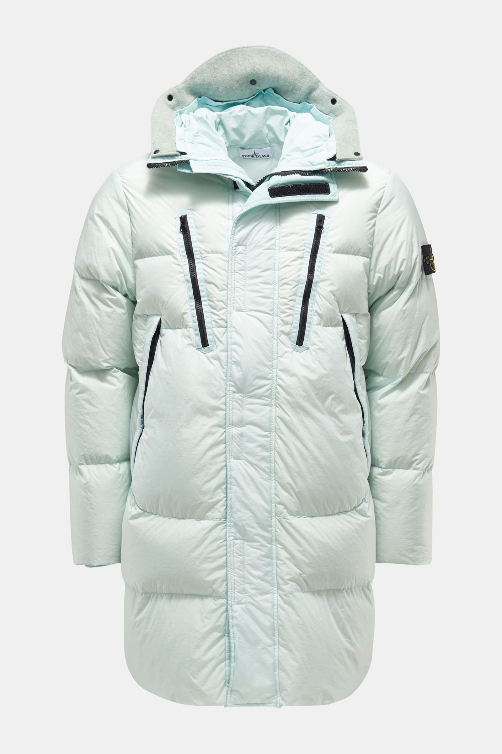 Down parka 'Garment Dyed Crinkle Reps NY Down' mint green