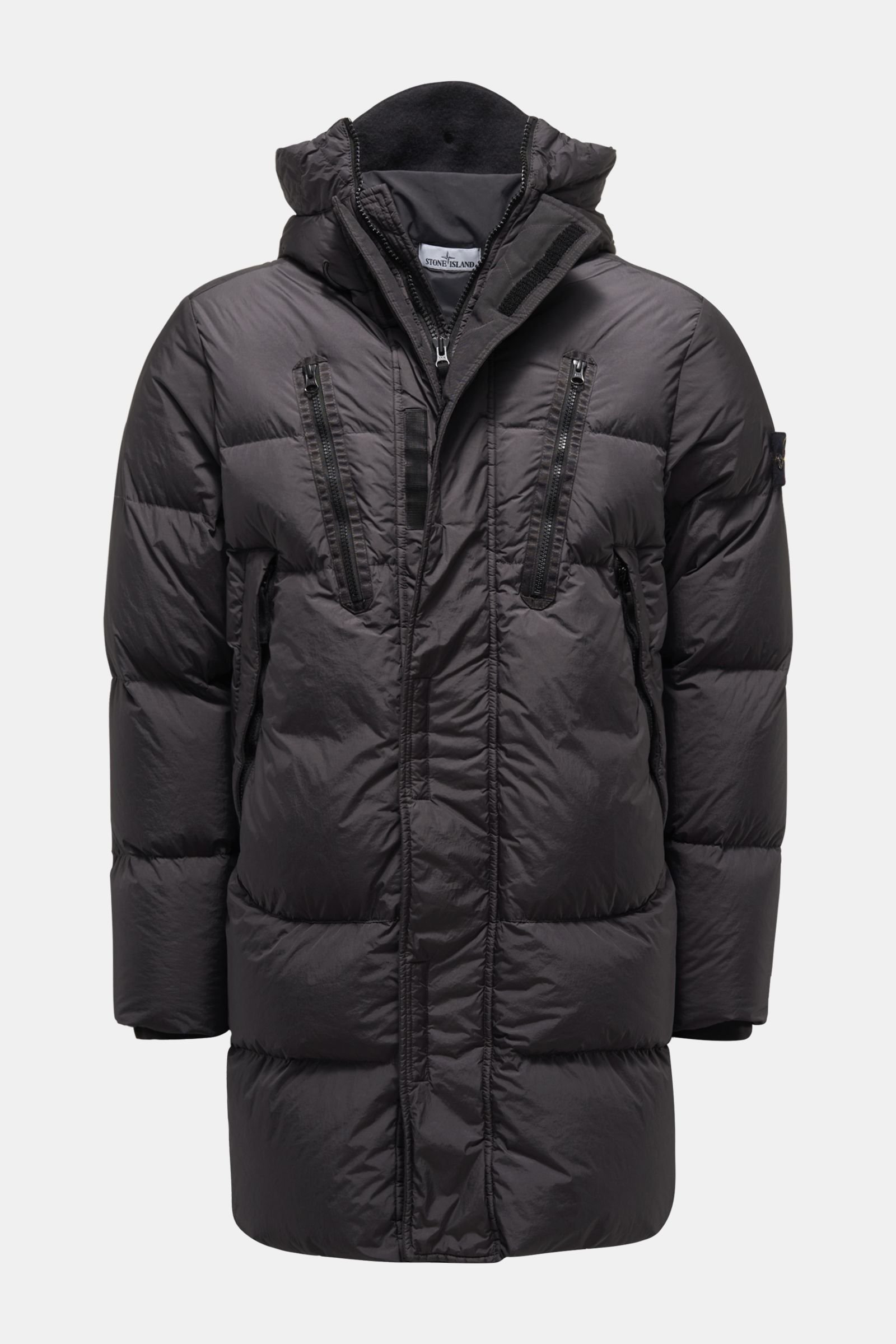 Down parka 'Garment Dyed Crinkle Reps NY Down' anthracite