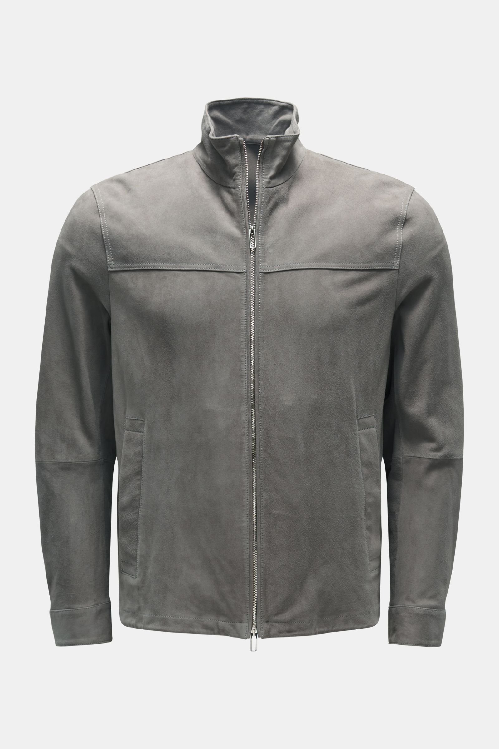 Suede jacket grey