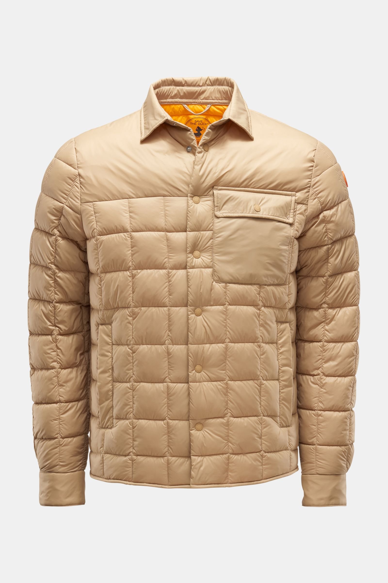 'Titan' quilted jacket light brown