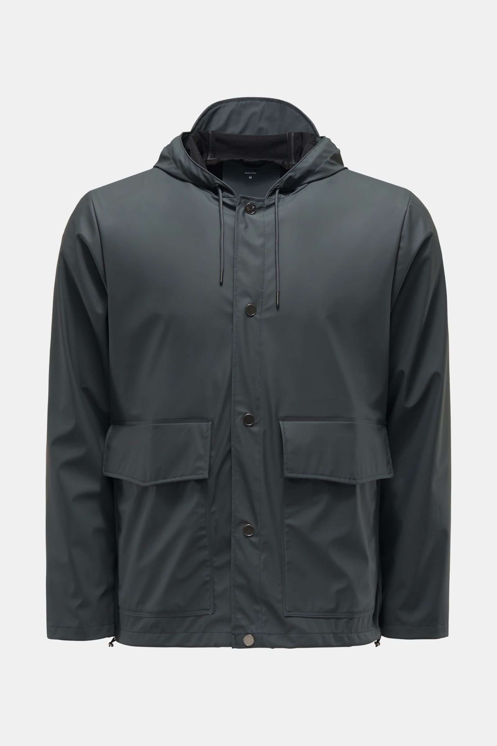 Rain jacket 'Short Hooded Coat' dark grey