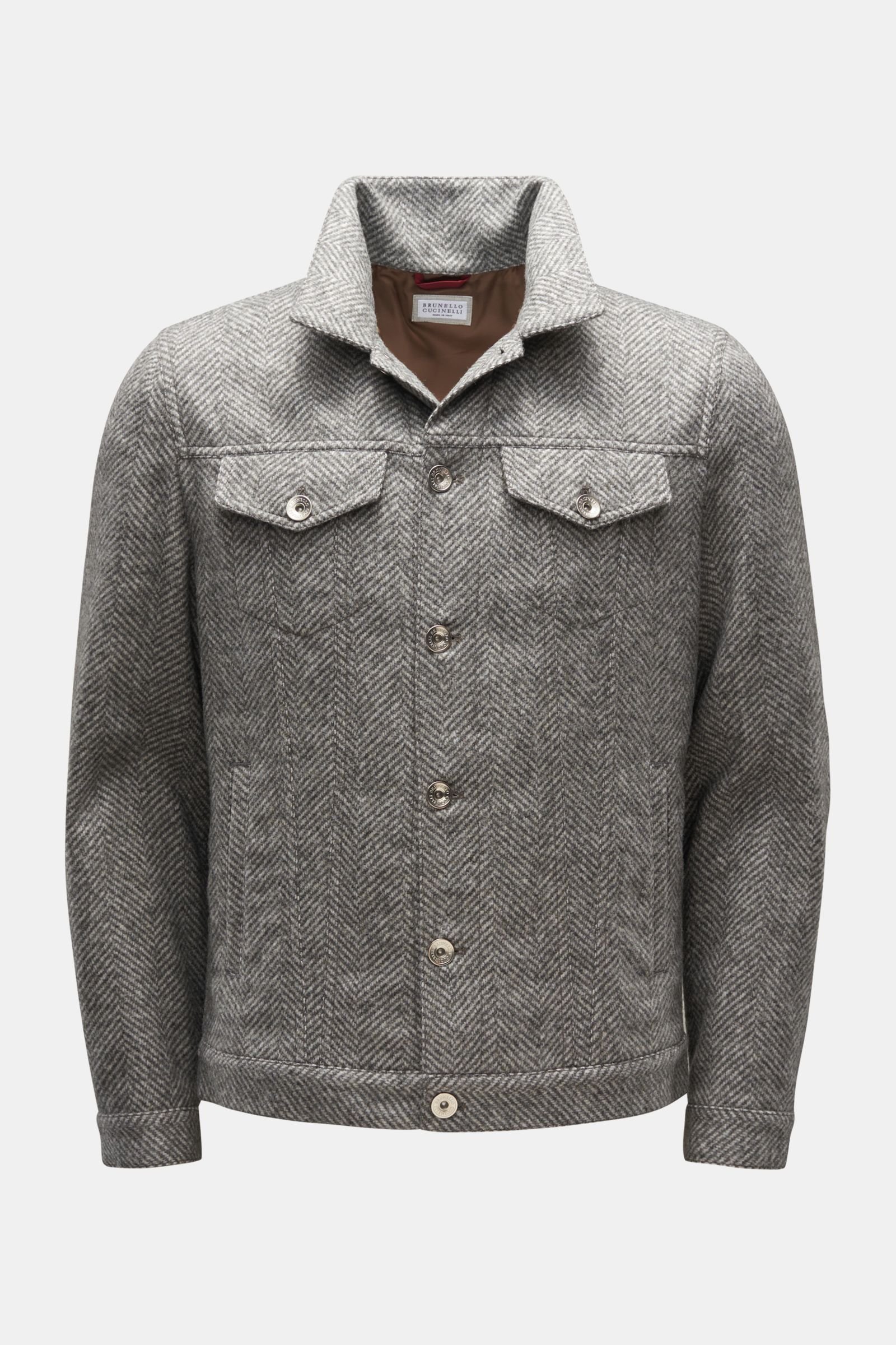 Jacket grey patterned
