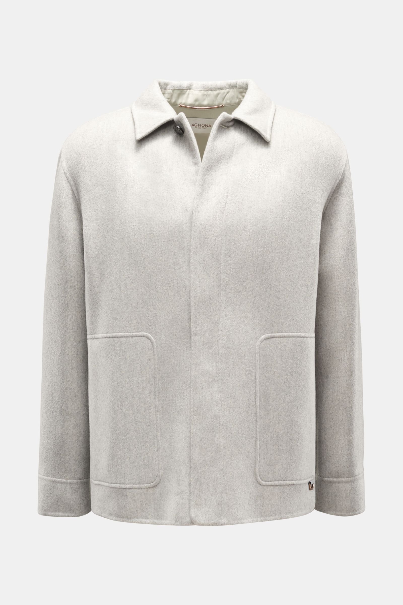 Cashmere jacket light grey