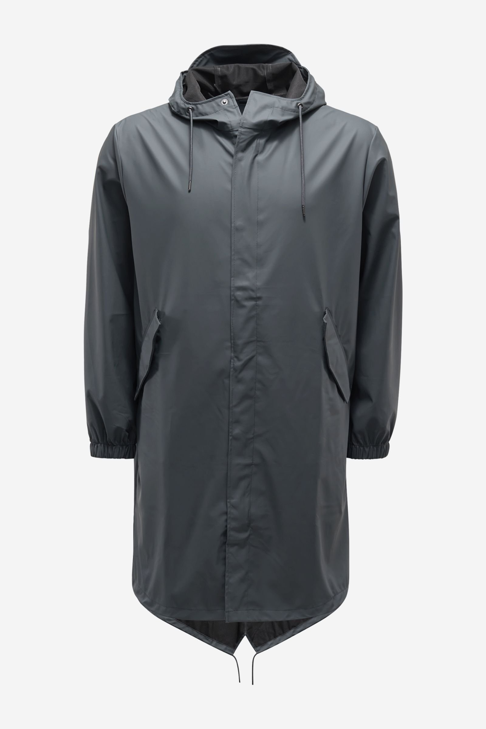 Rain coat 'Fishtail Parka' dark grey