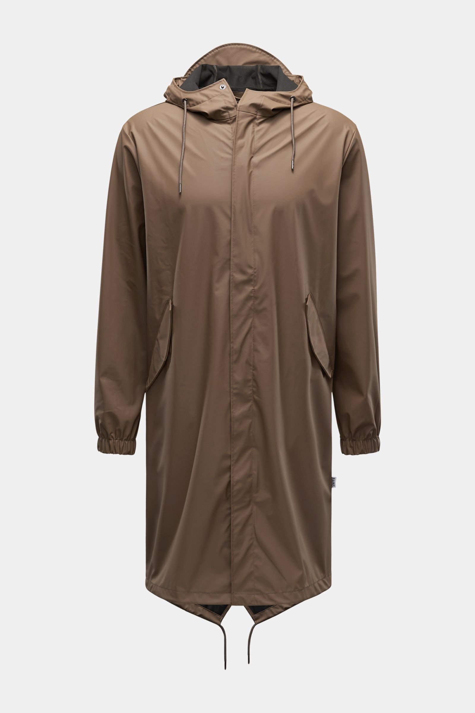 Rain coat 'Fishtail Parka' brown